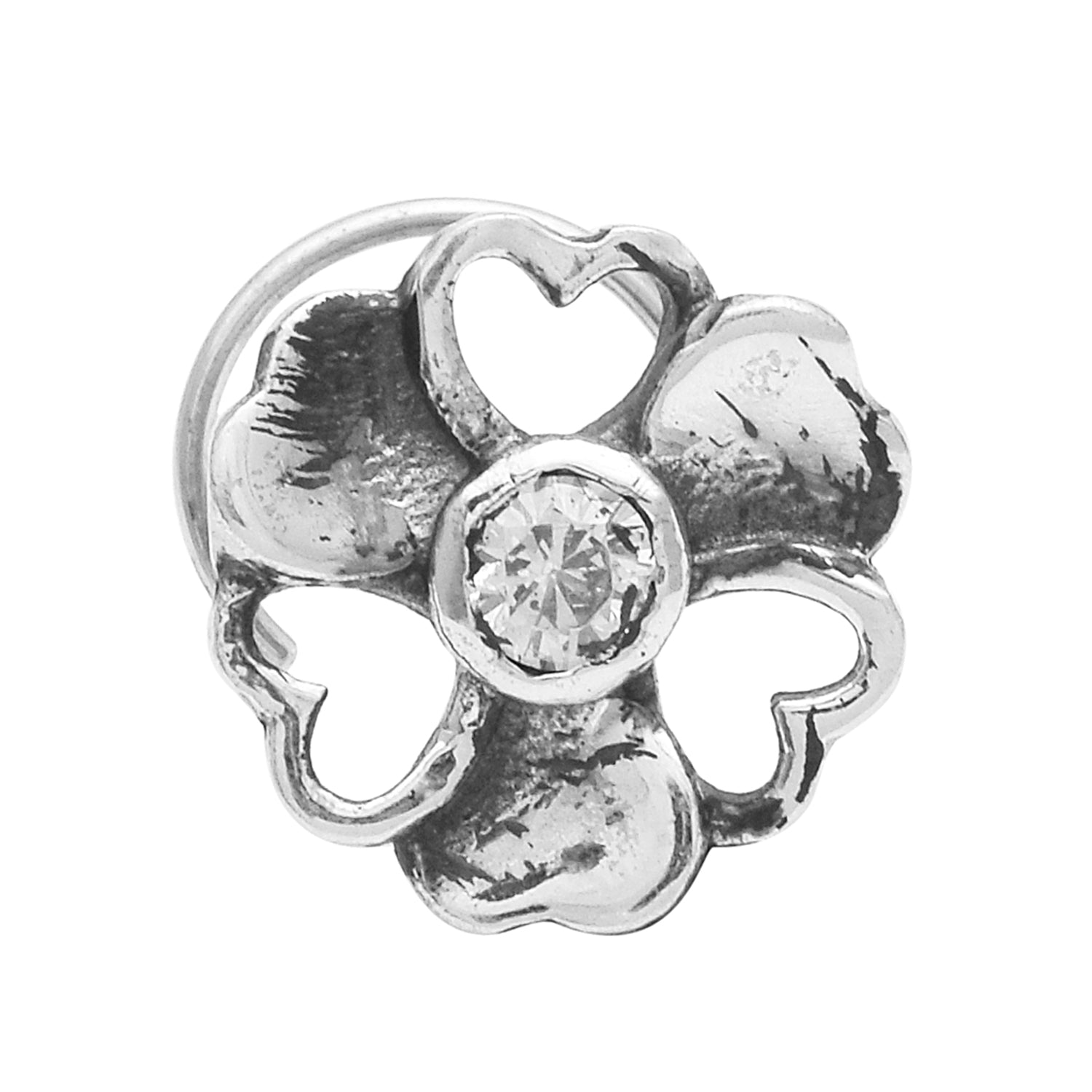 mooneye silver nose pin