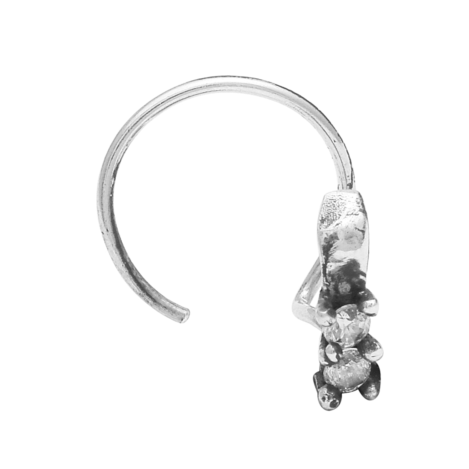 mooneye silver nose pin