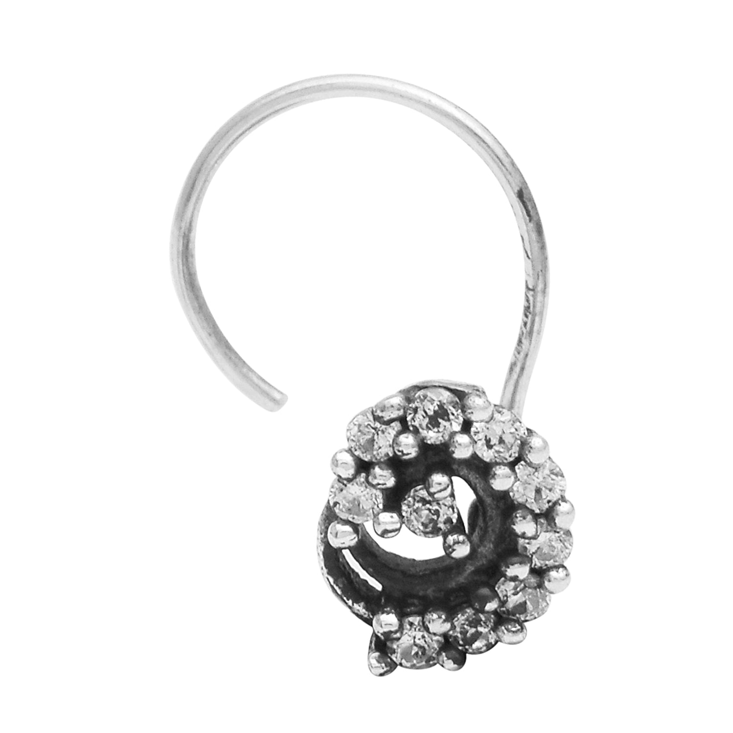 mooneye silver nose pin