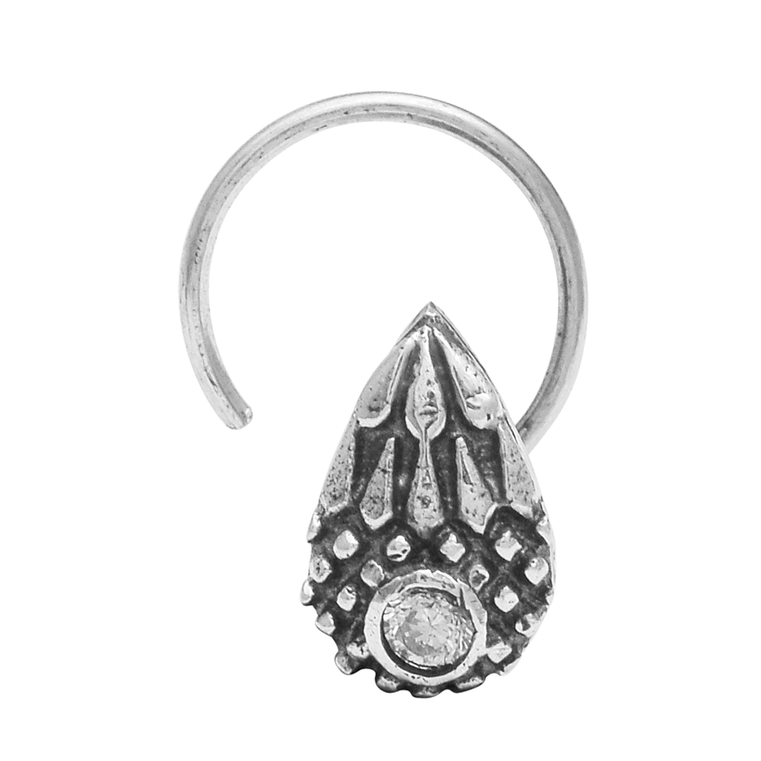 mooneye silver nose pin