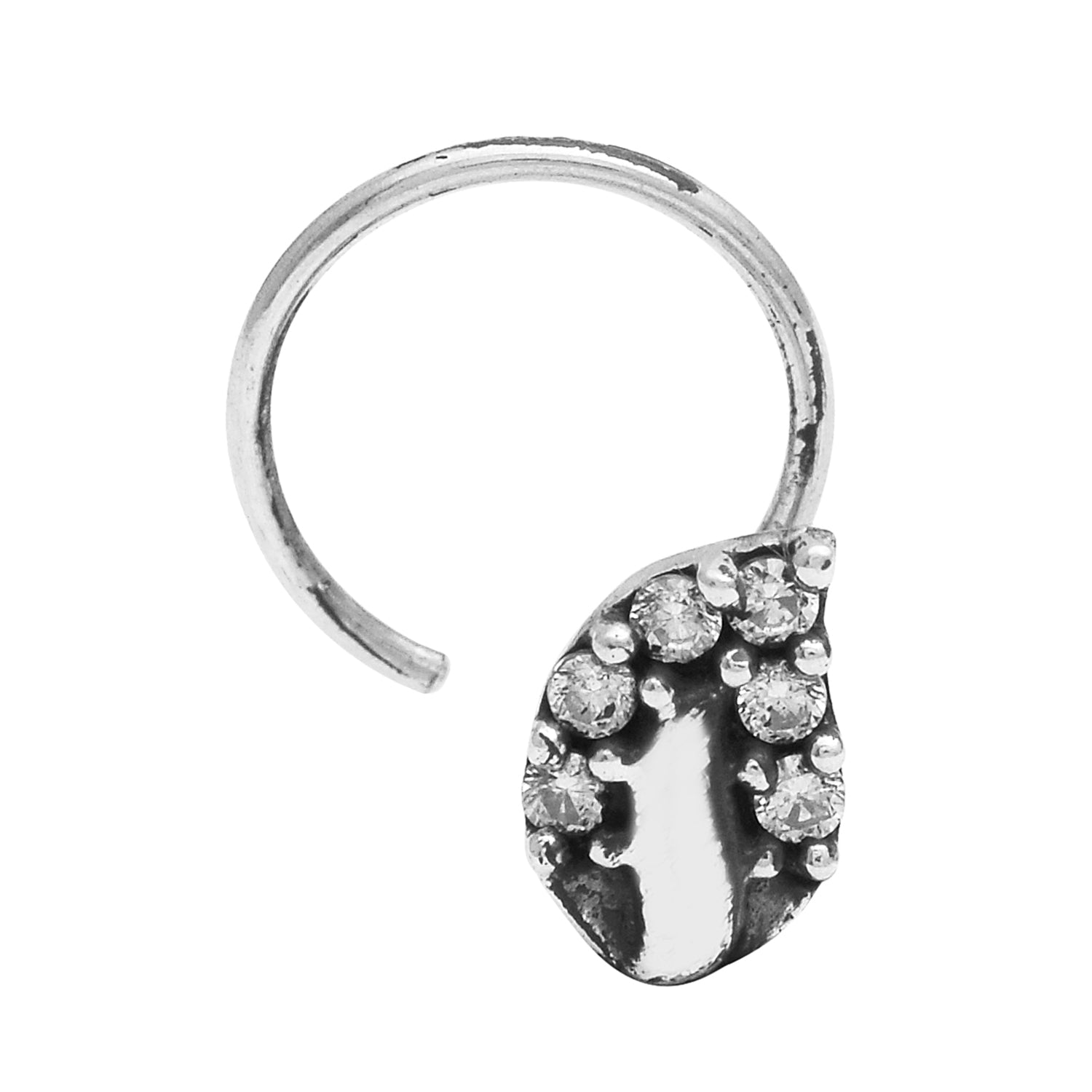mooneye silver nose pin
