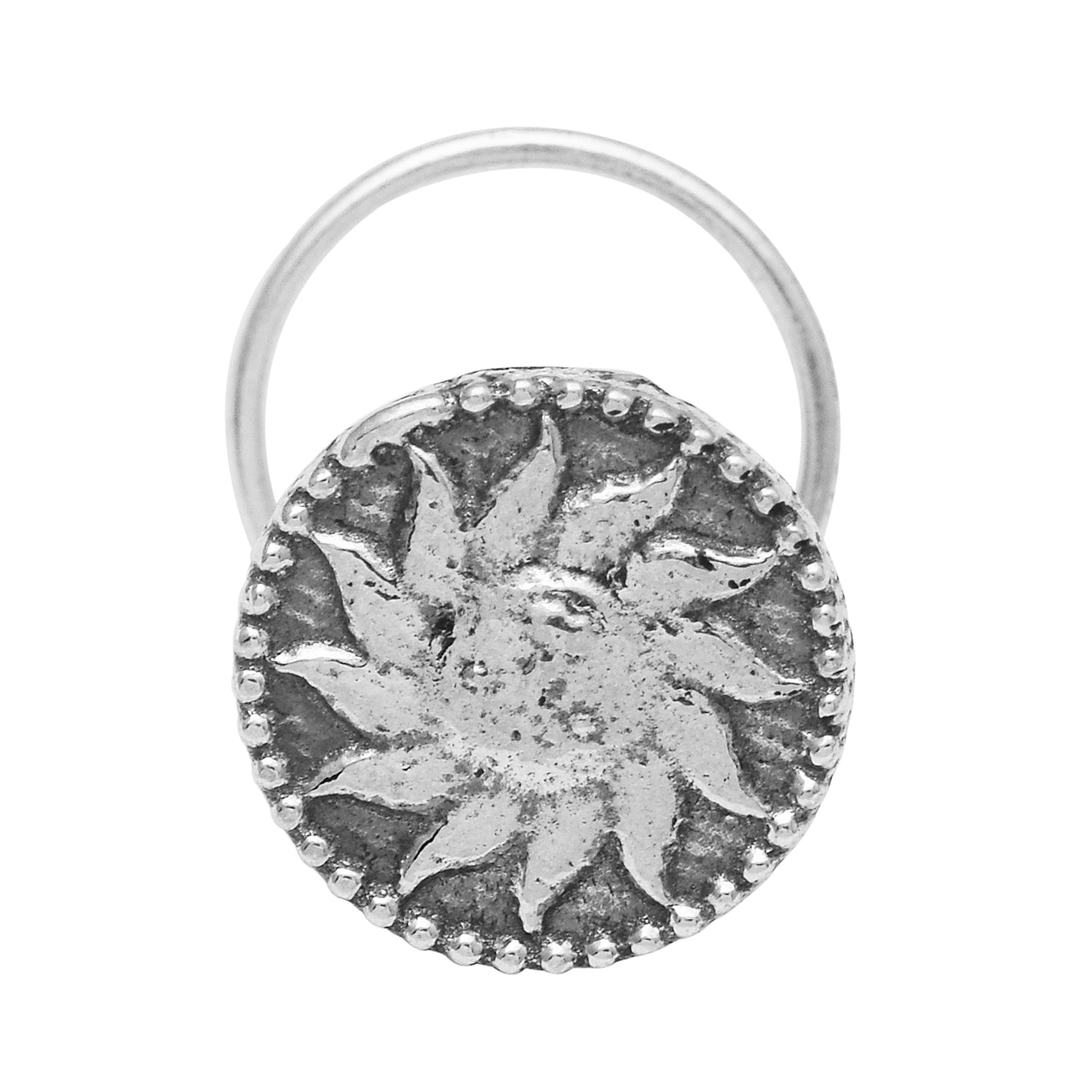 mooneye silver nose pin