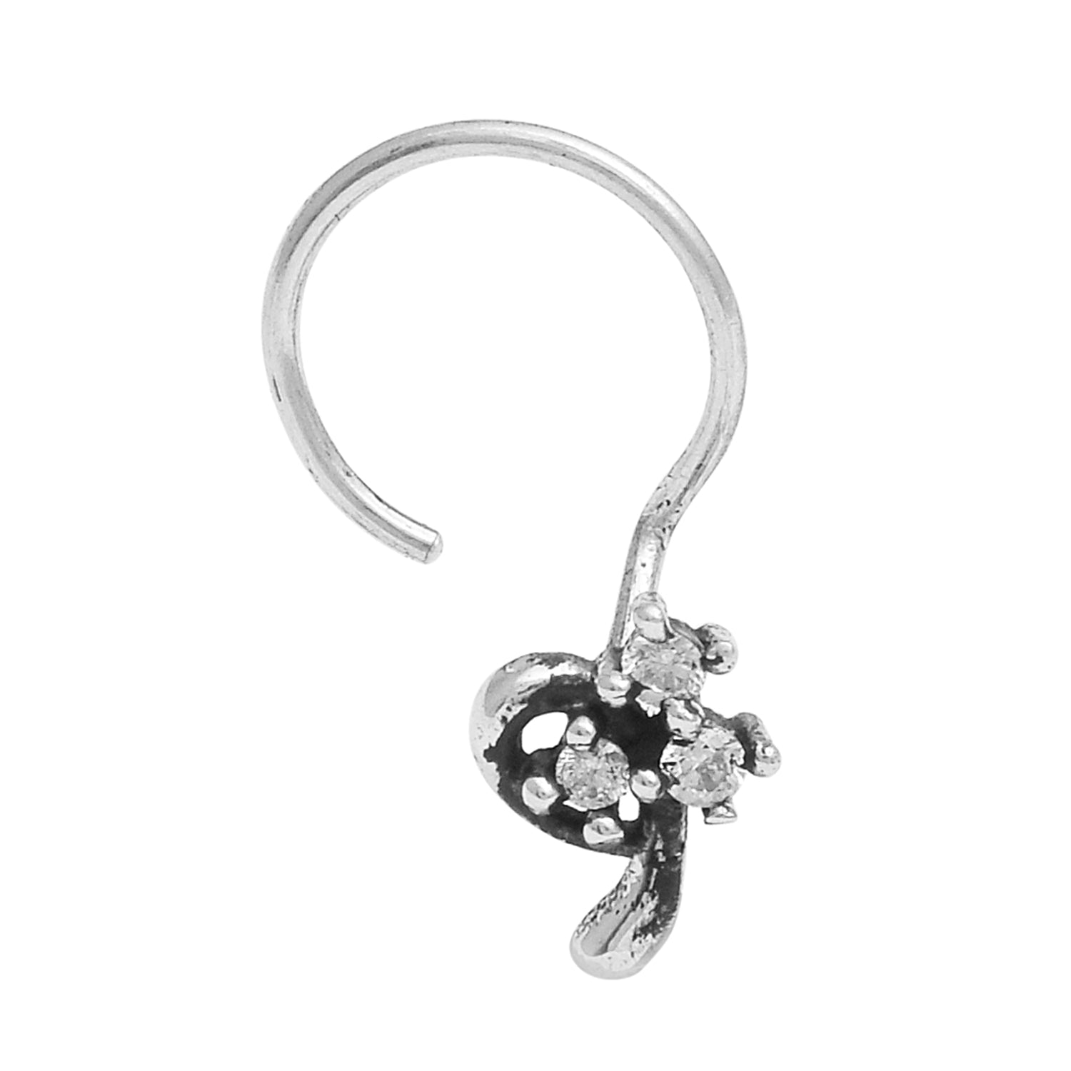 mooneye silver nose pin