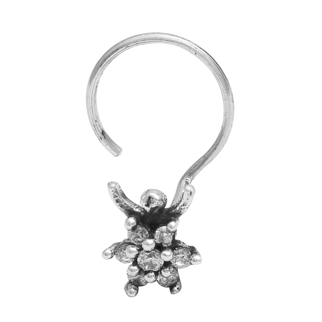 mooneye silver nose pin