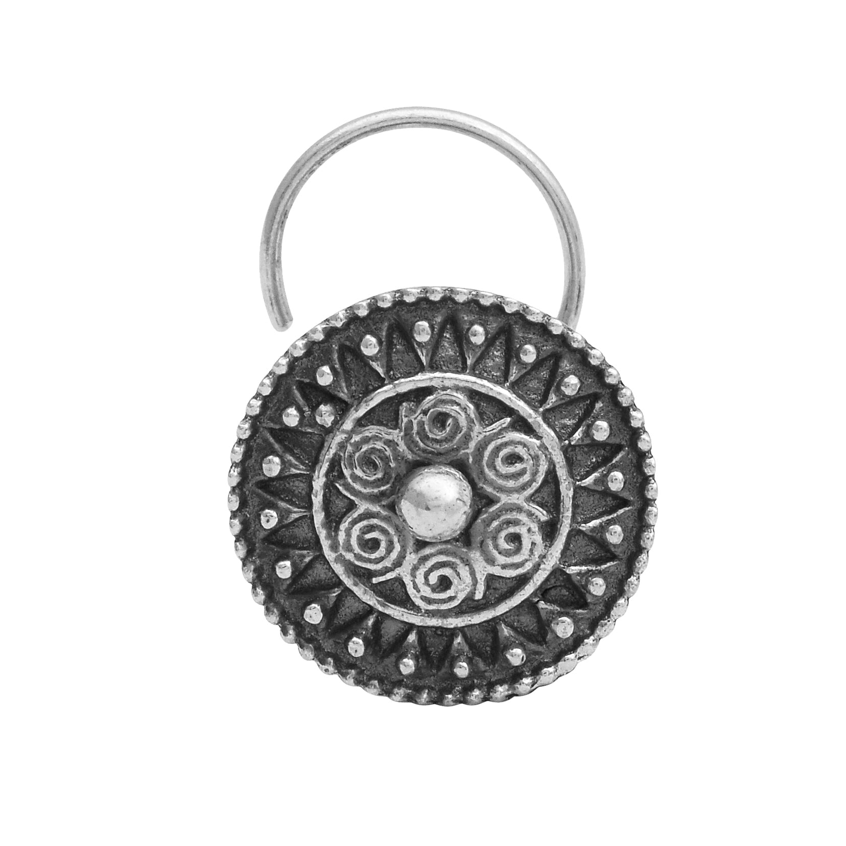 mooneye silver nose pin
