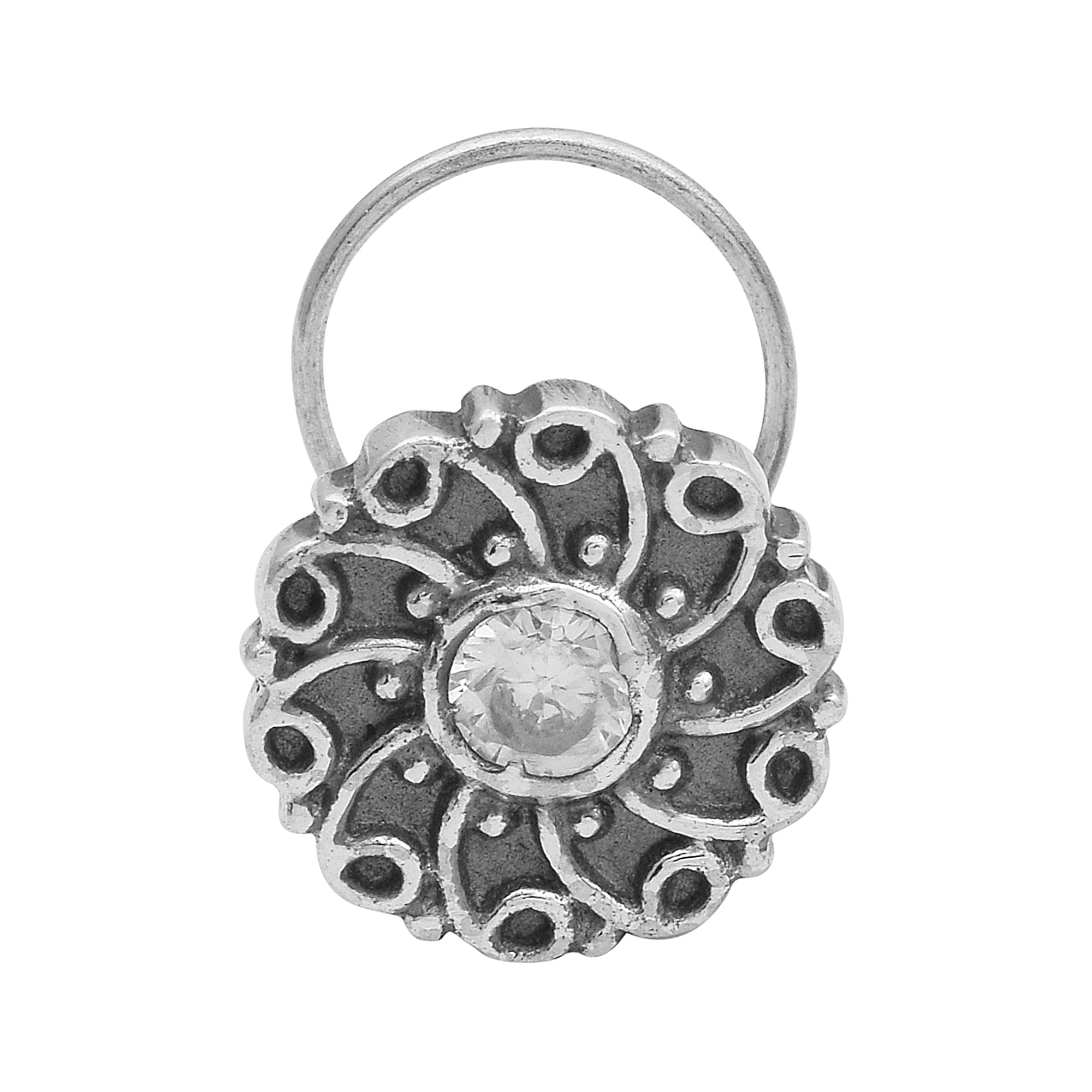 mooneye silver nose pin