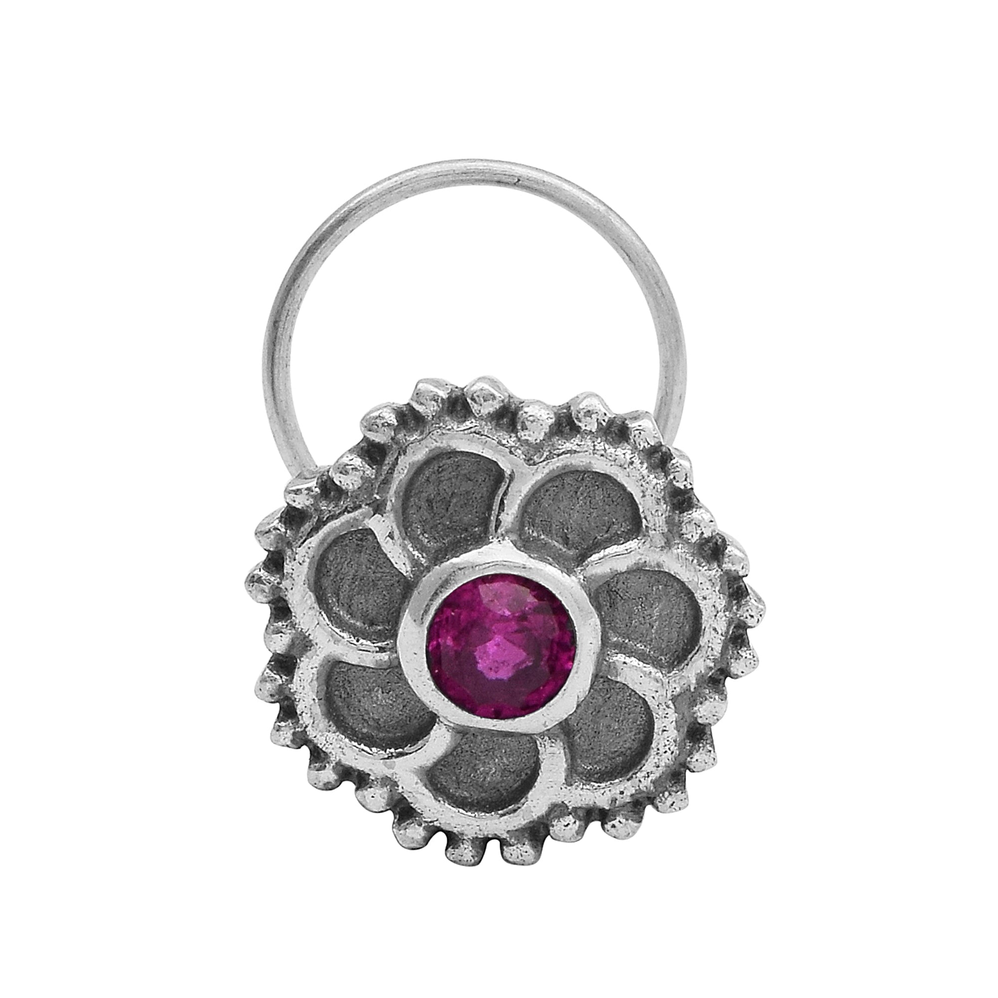 mooneye silver nose pin