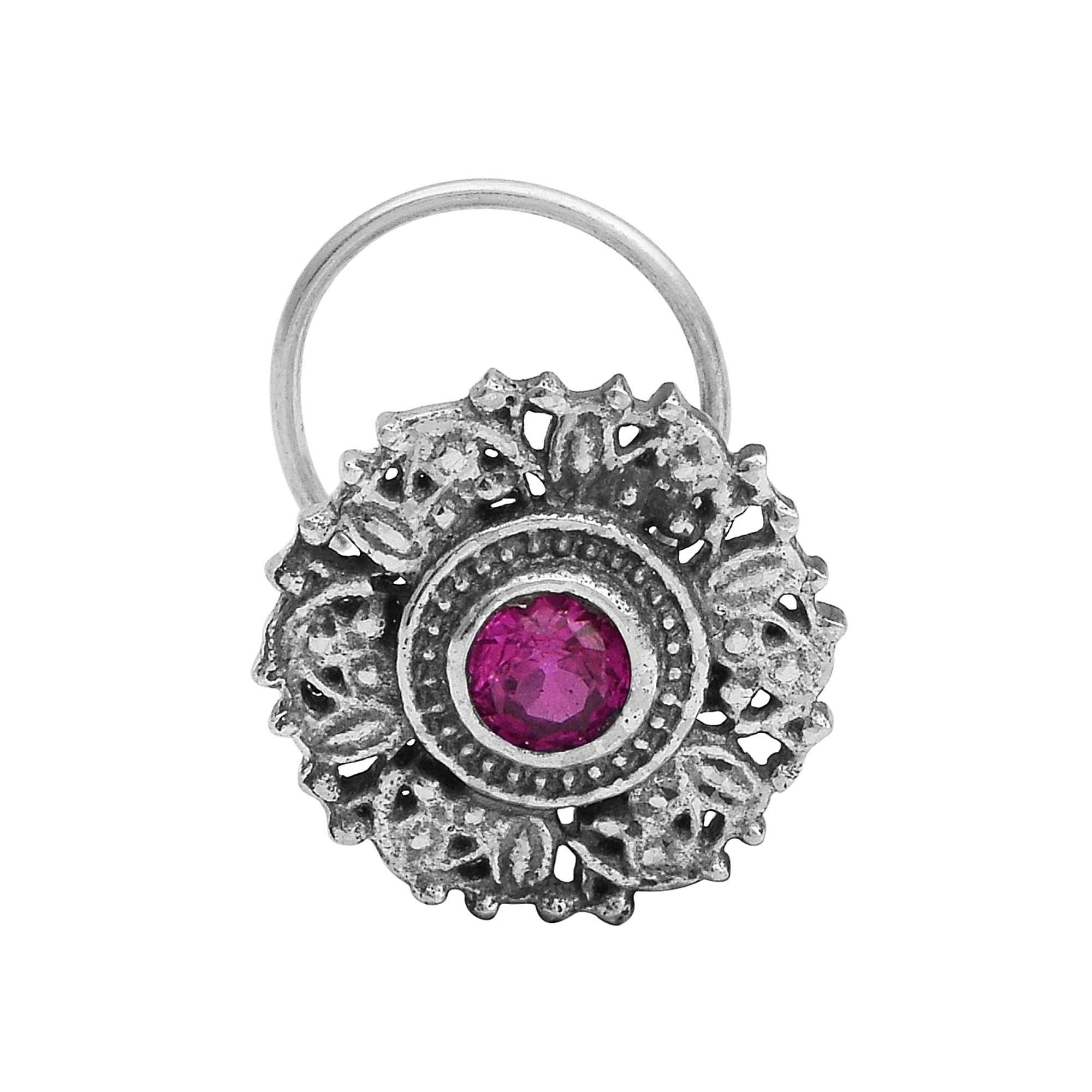 mooneye silver nose pin