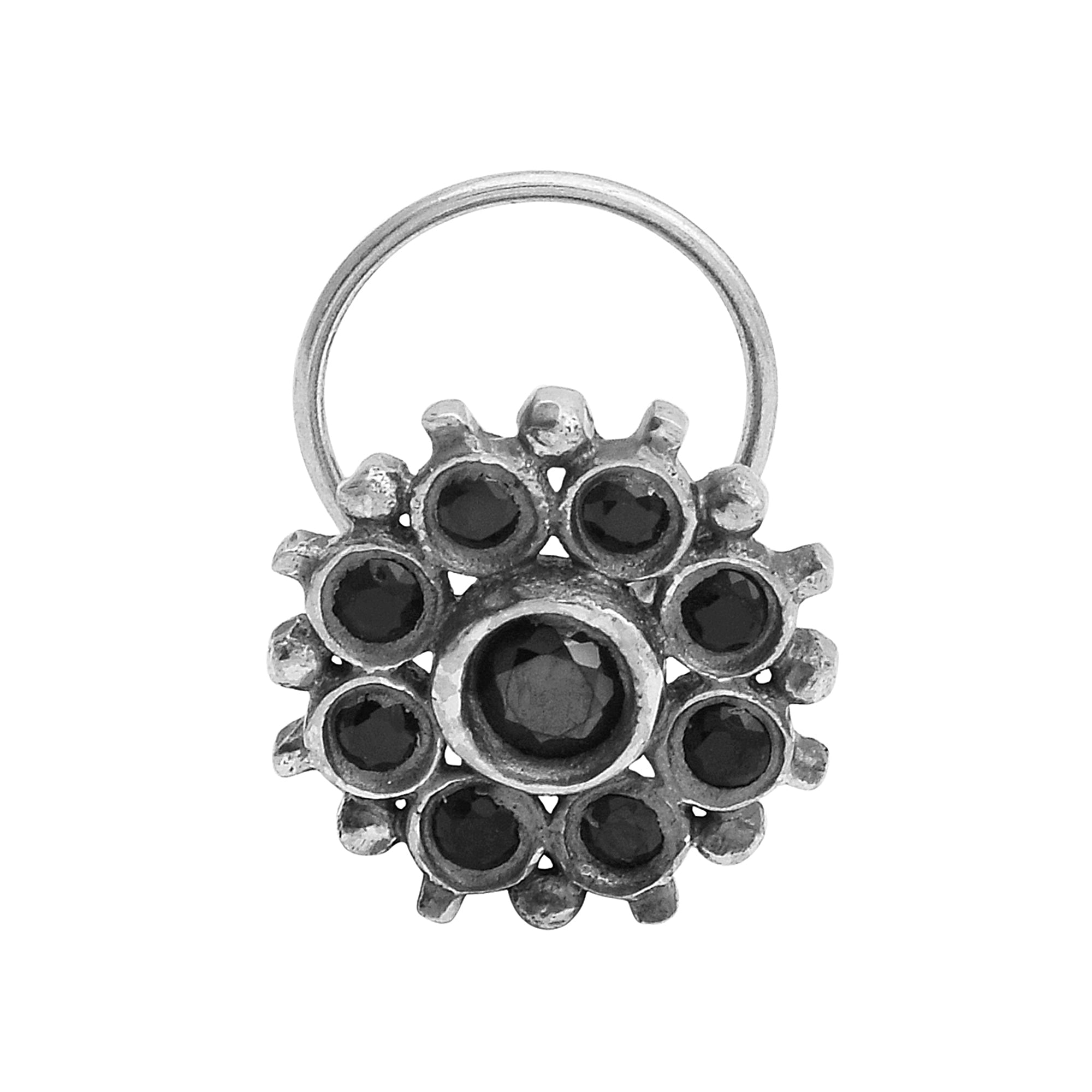 mooneye silver nose pin