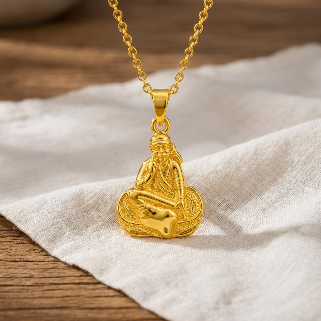 Sai Baba Pendant - Sterling Silver