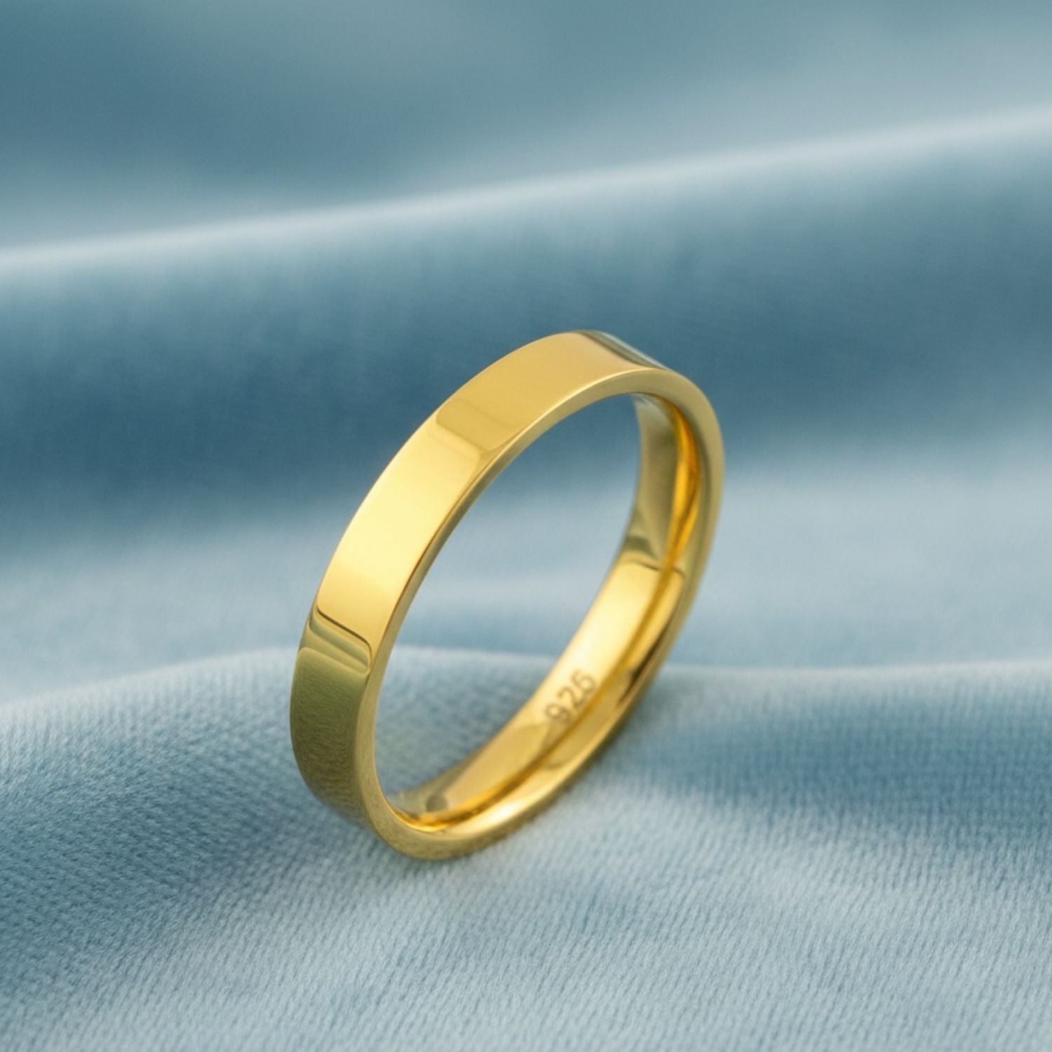 Minimalist Everyday Slim Polished Band Ring - Sterling Silver