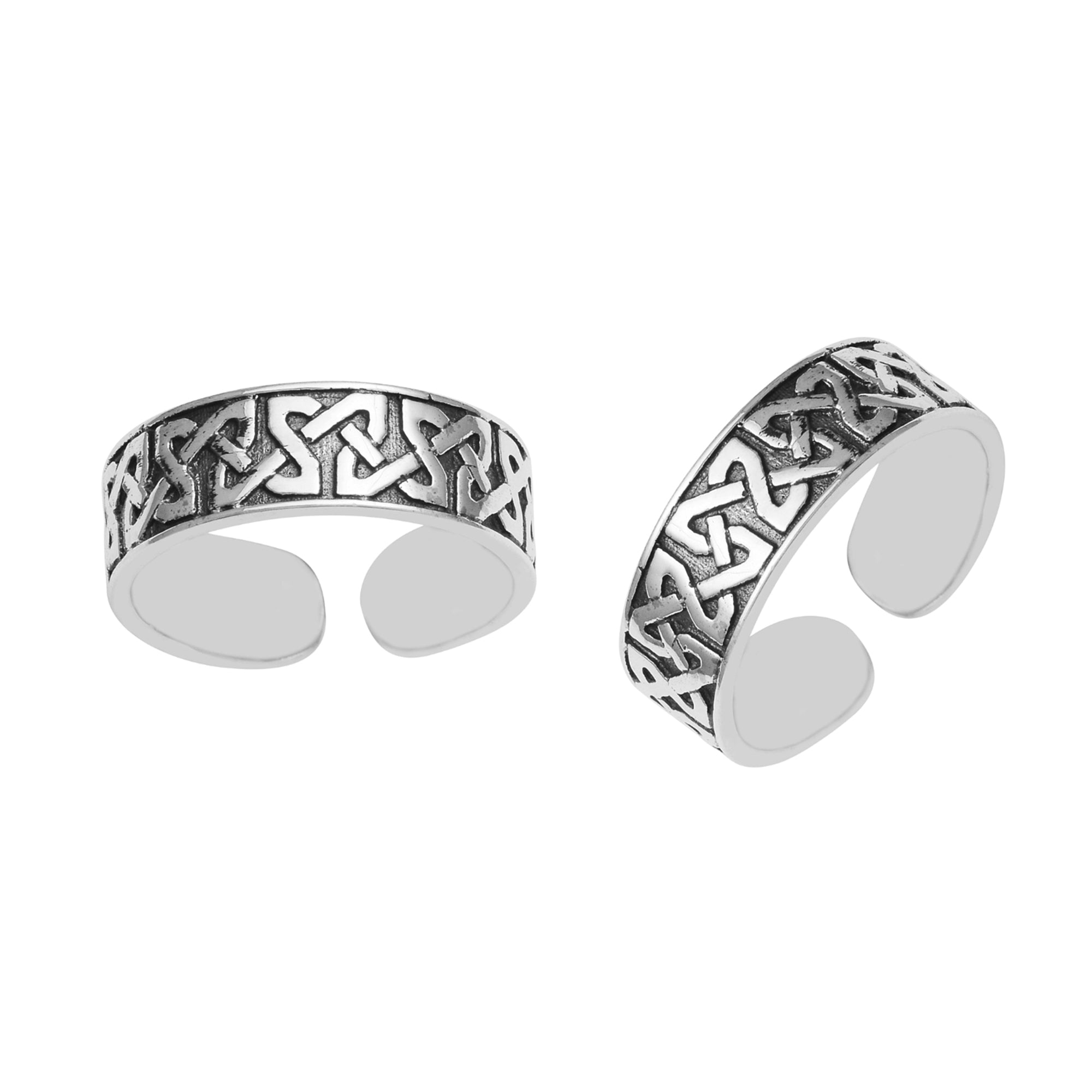 Celtic Knot Toe Ring - Sterling Silver