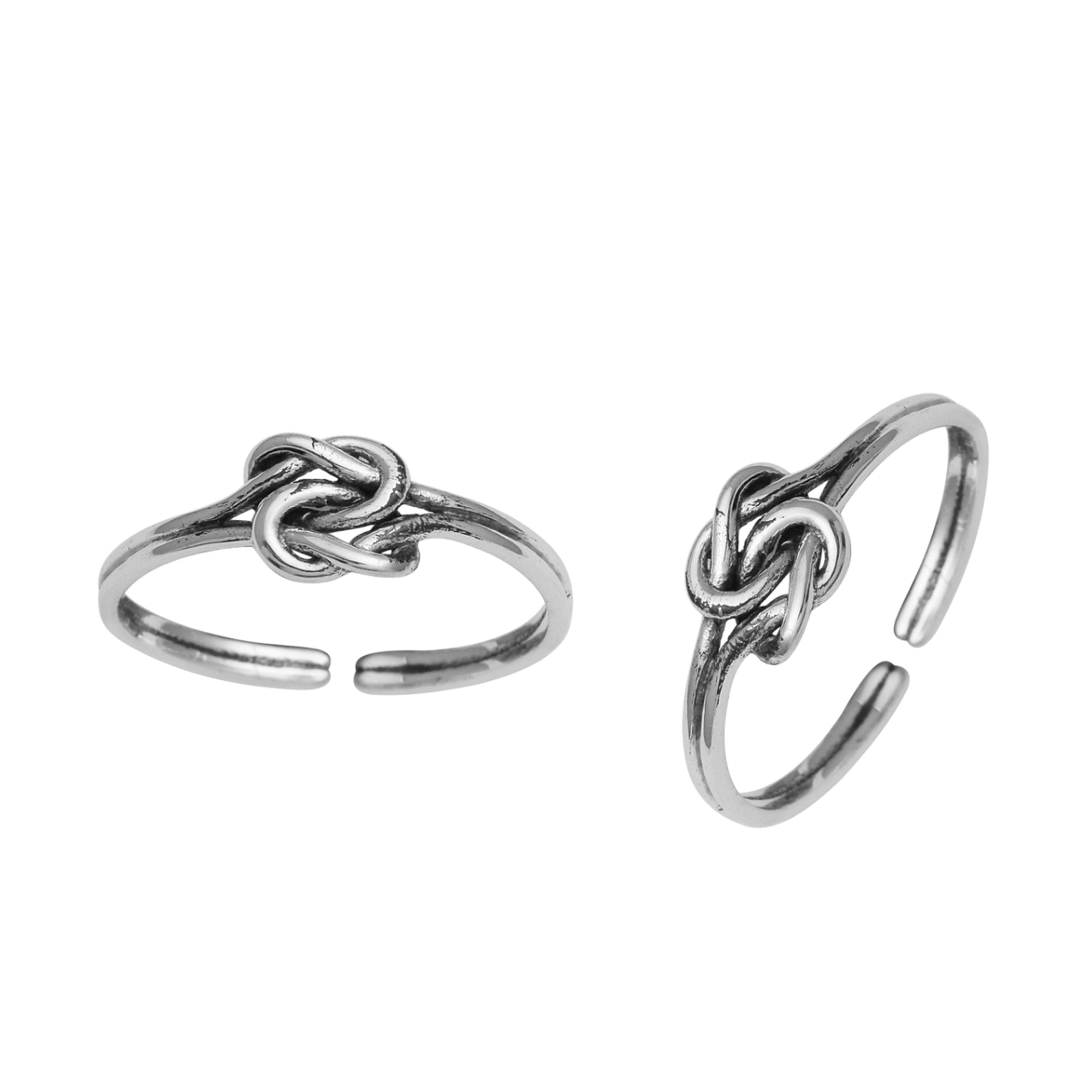 Love Knot Toe Ring - Sterling Silver