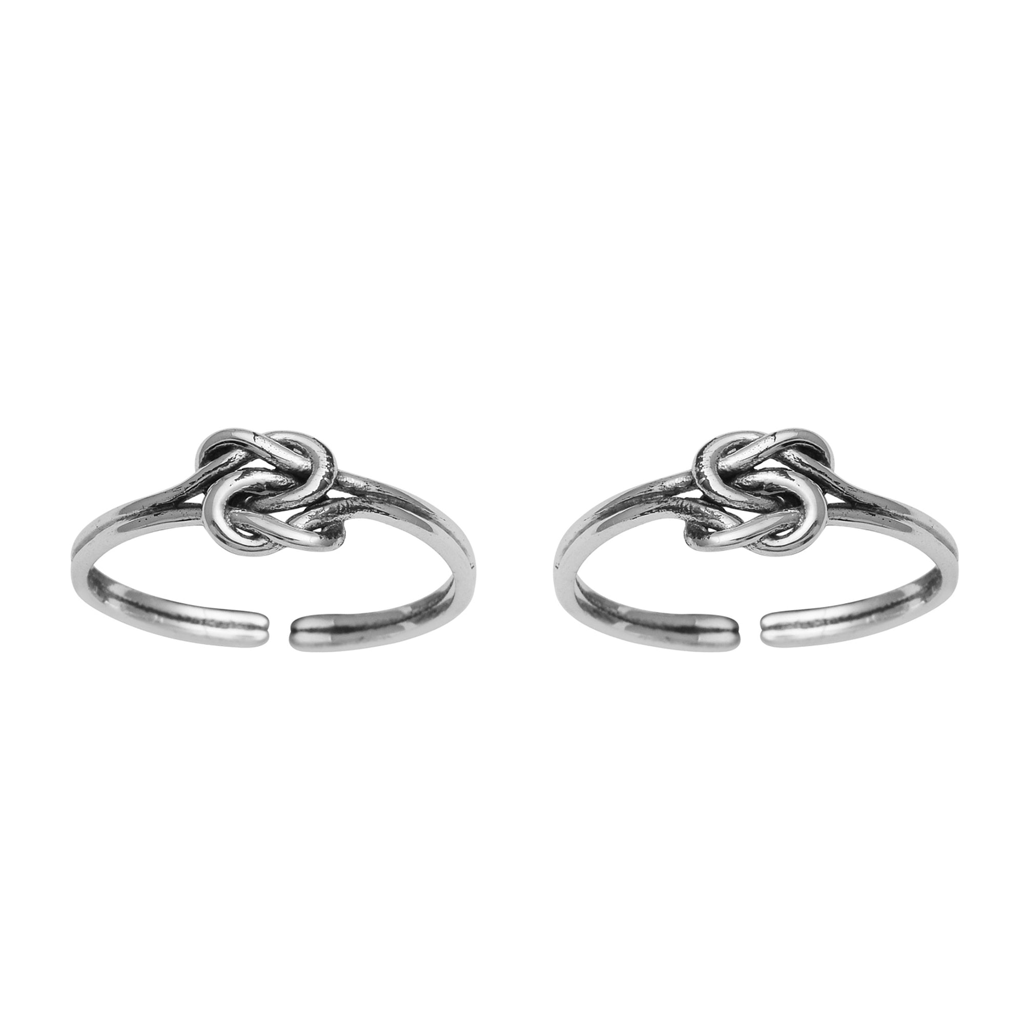 Love Knot Toe Ring - Sterling Silver