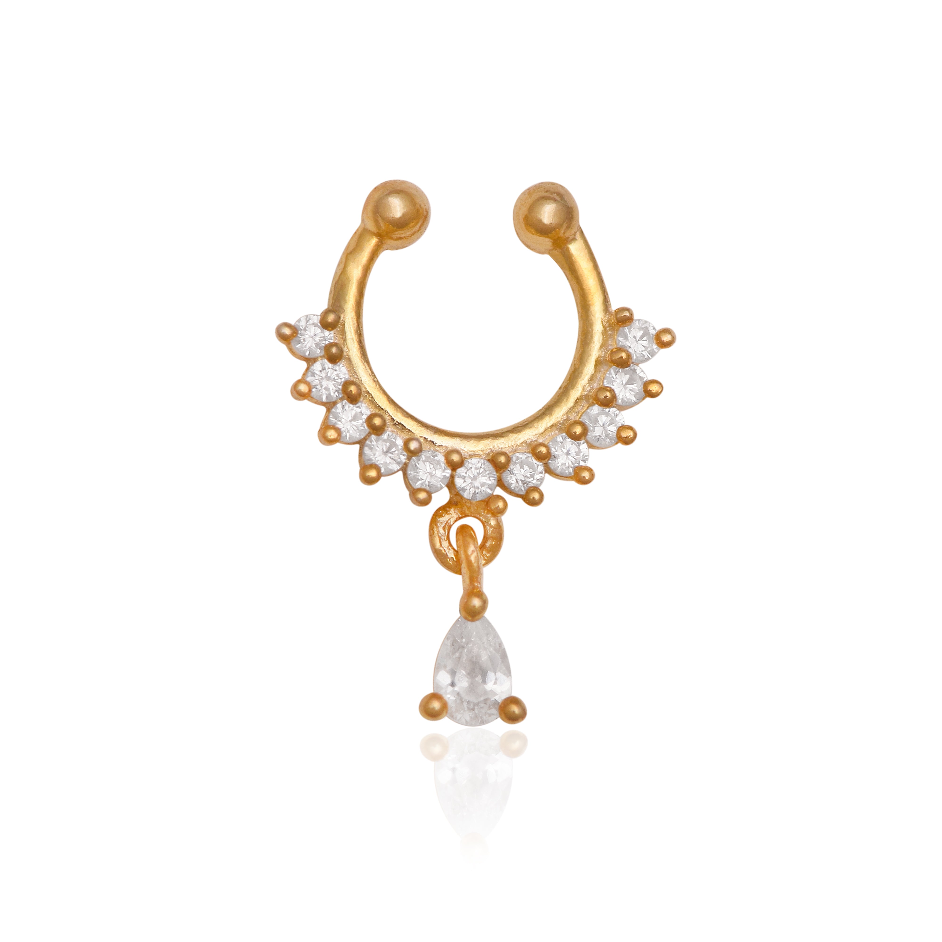 mooneye silver nose pin