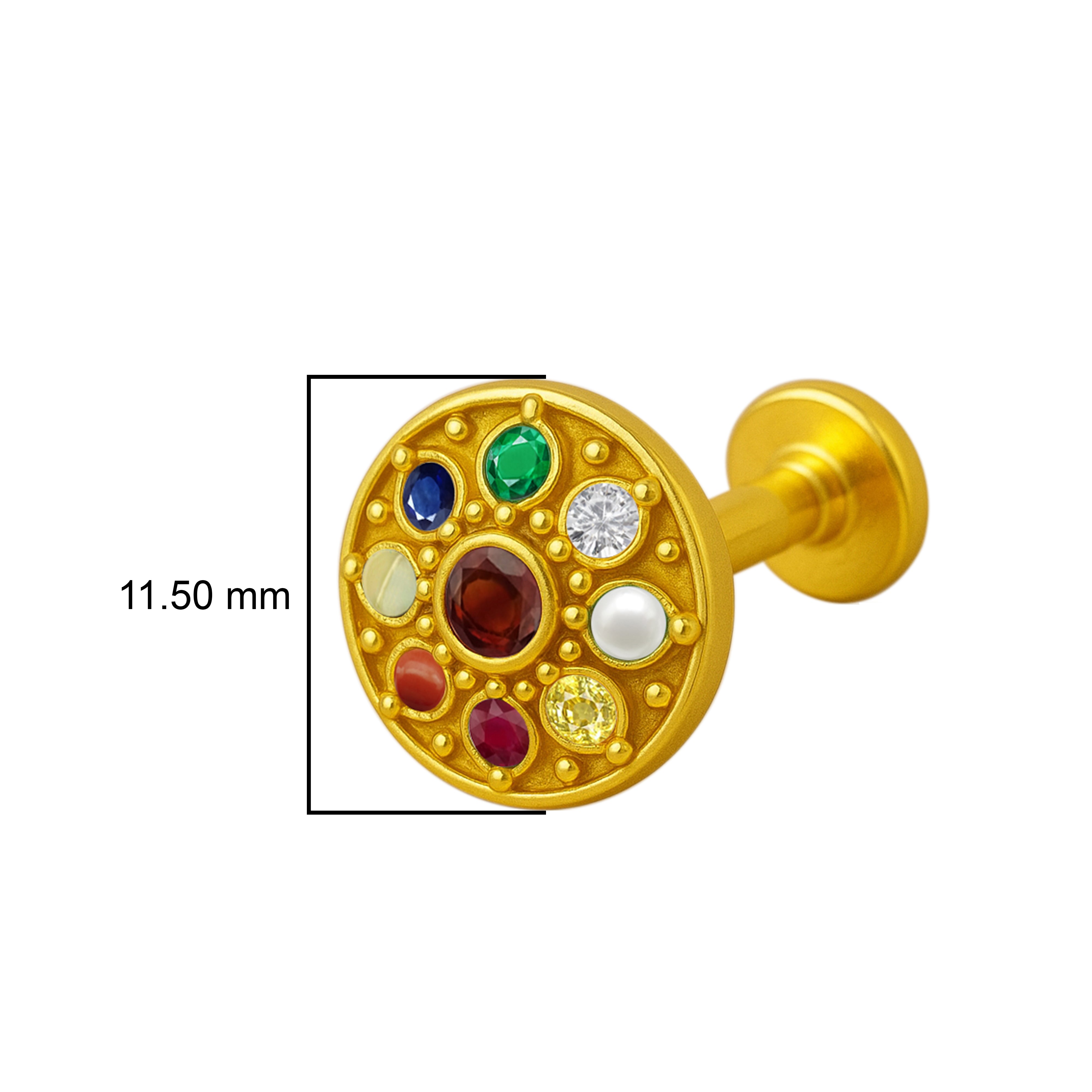 mooneye silver nose pin