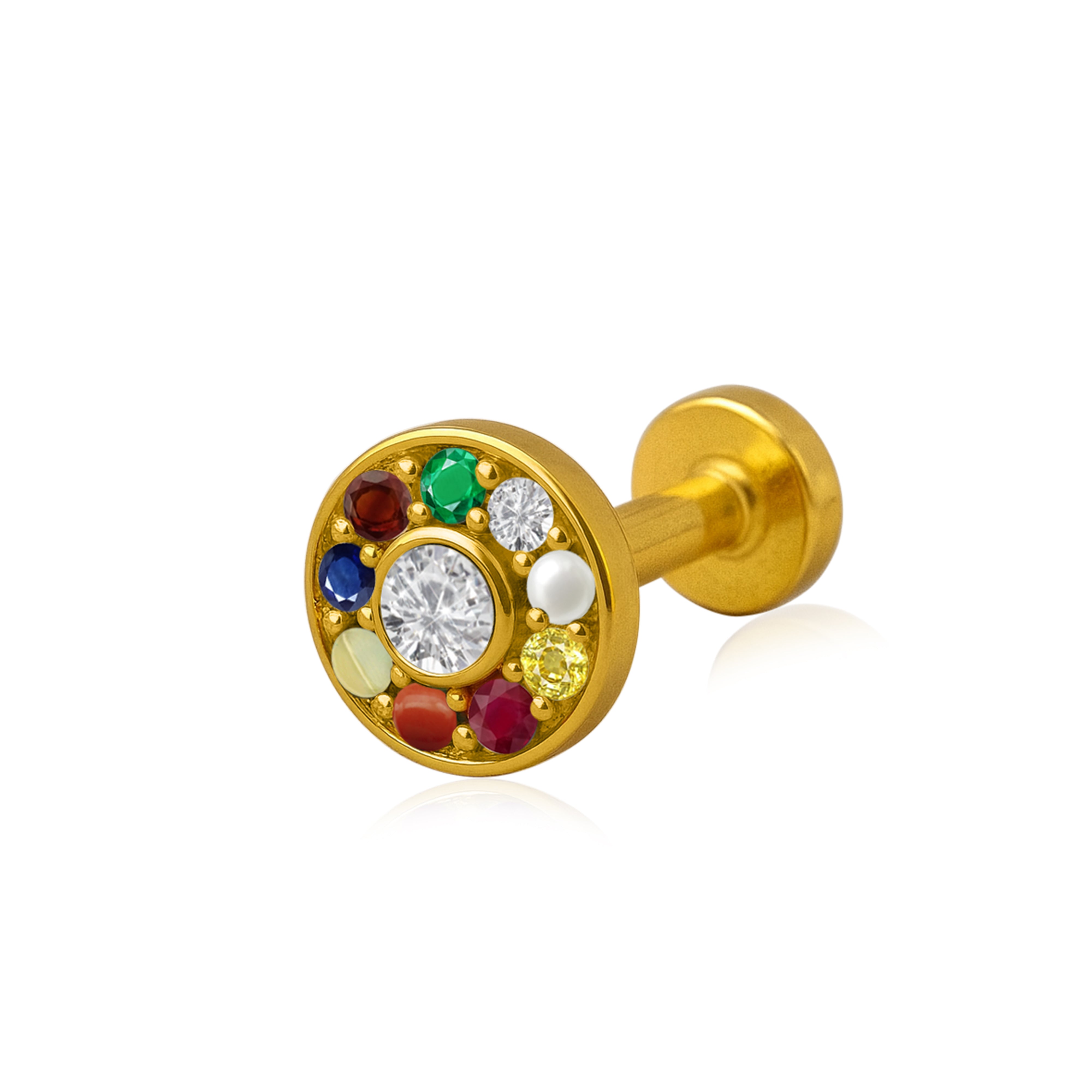 mooneye silver nose pin
