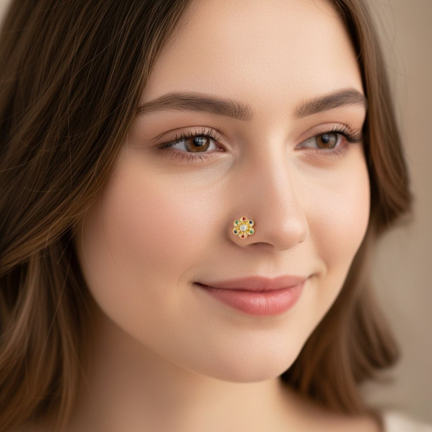 mooneye silver nose pin
