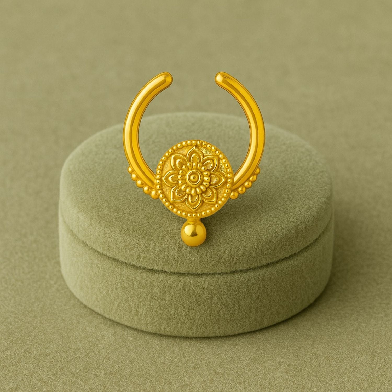 mooneye silver nose pin