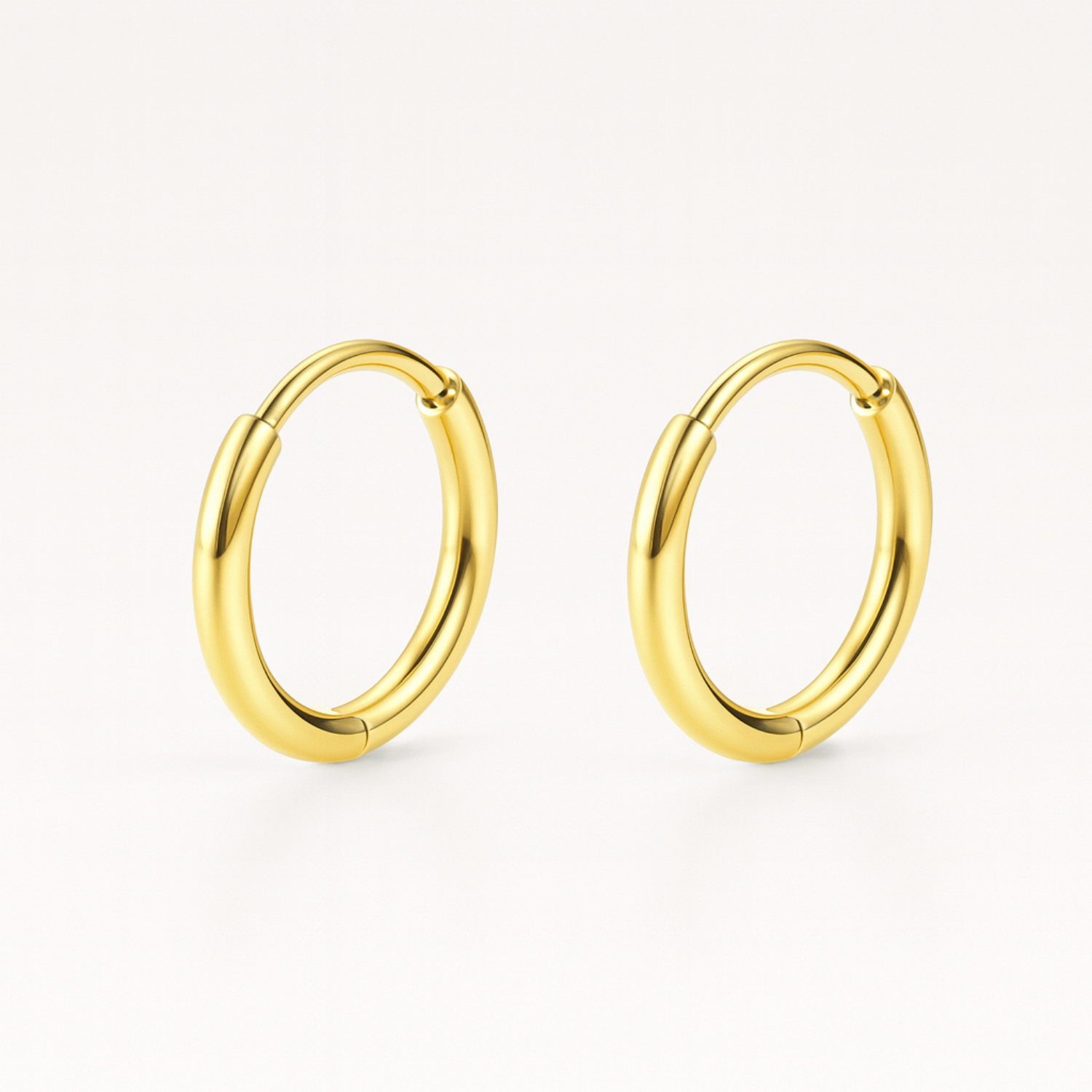 Classic Gold Plated Hoop Earrings – Sterling Silver