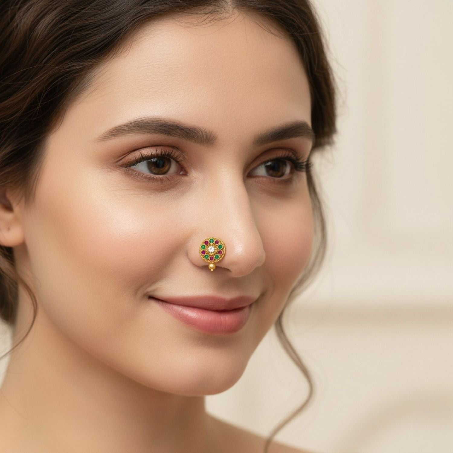 mooneye silver nose pin