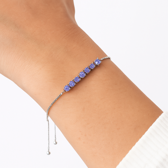 Tanzanite Tennis Bracelet – 925 Sterling Silver