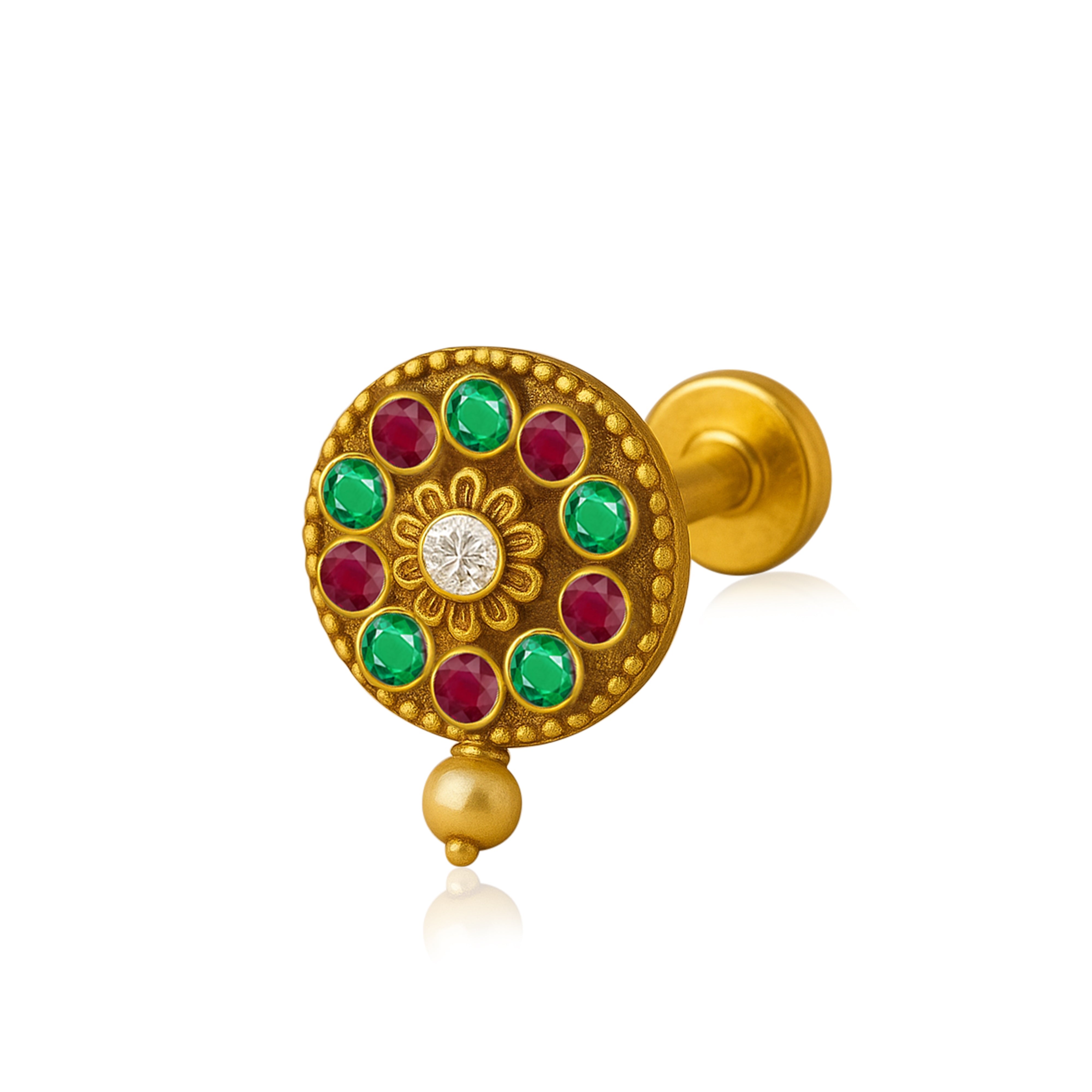 mooneye silver nose pin