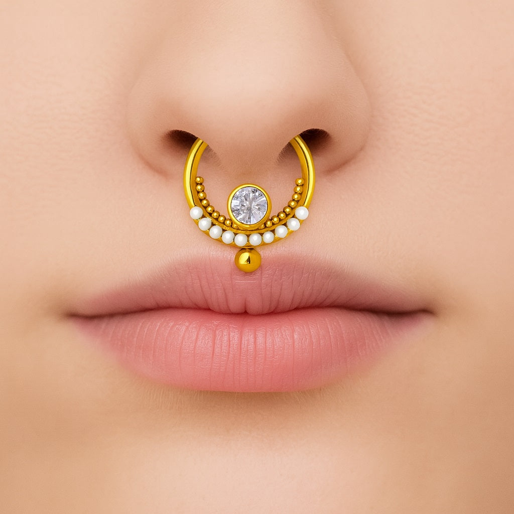 mooneye silver nose pin