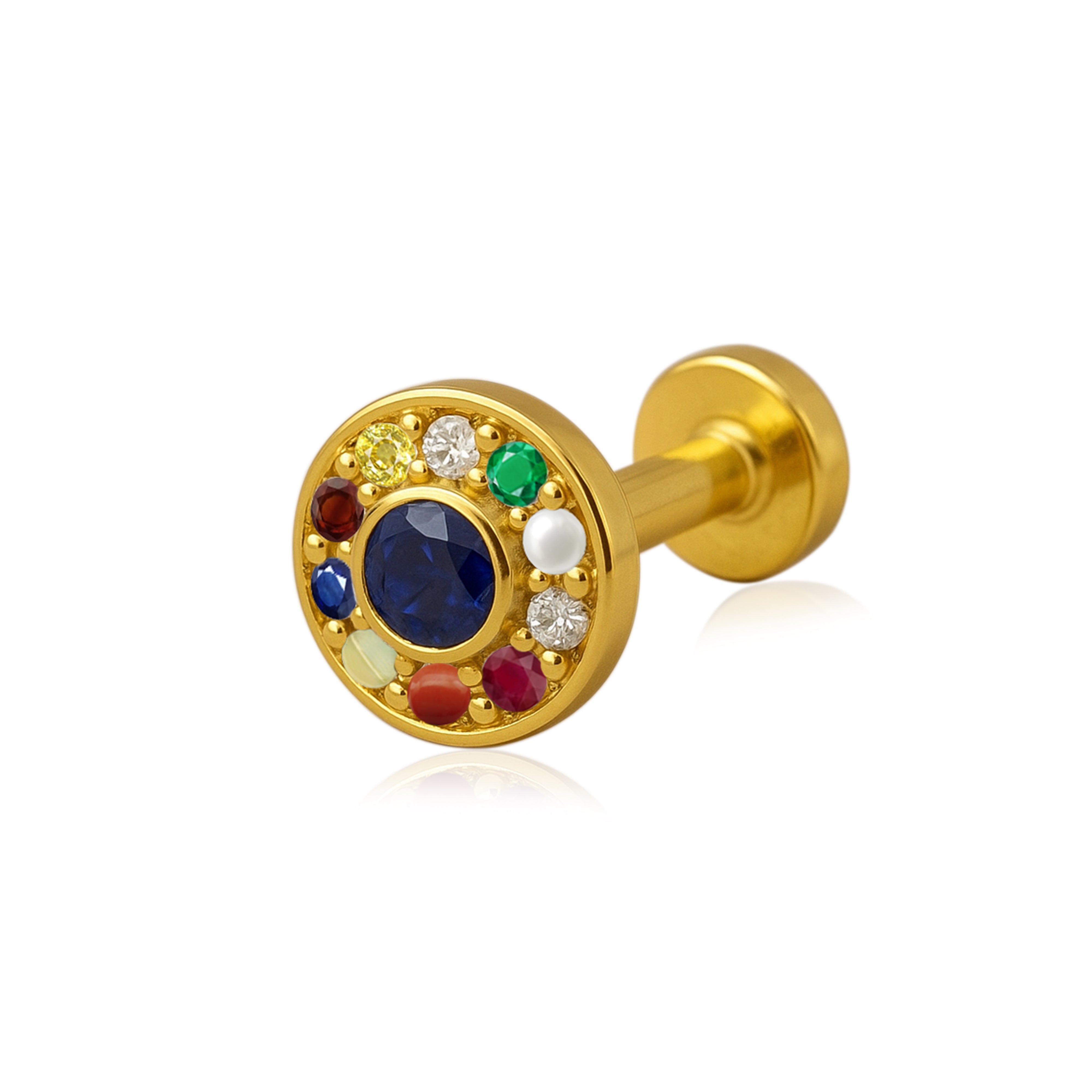 mooneye silver nose pin