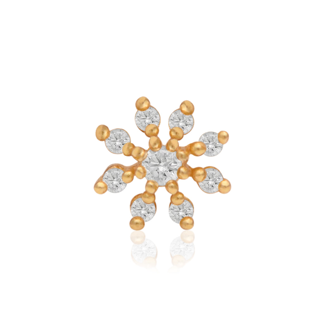 mooneye silver nose pin