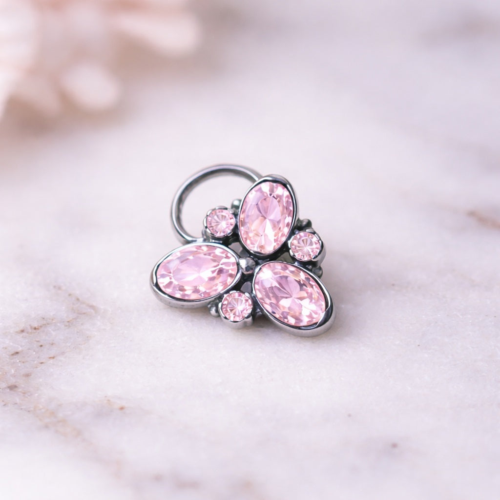 mooneye silver nose pin