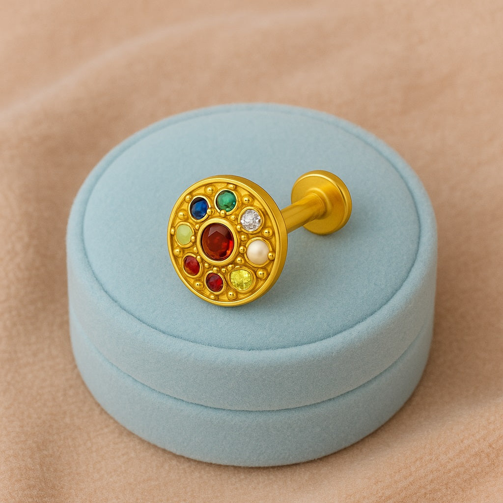 mooneye silver nose pin