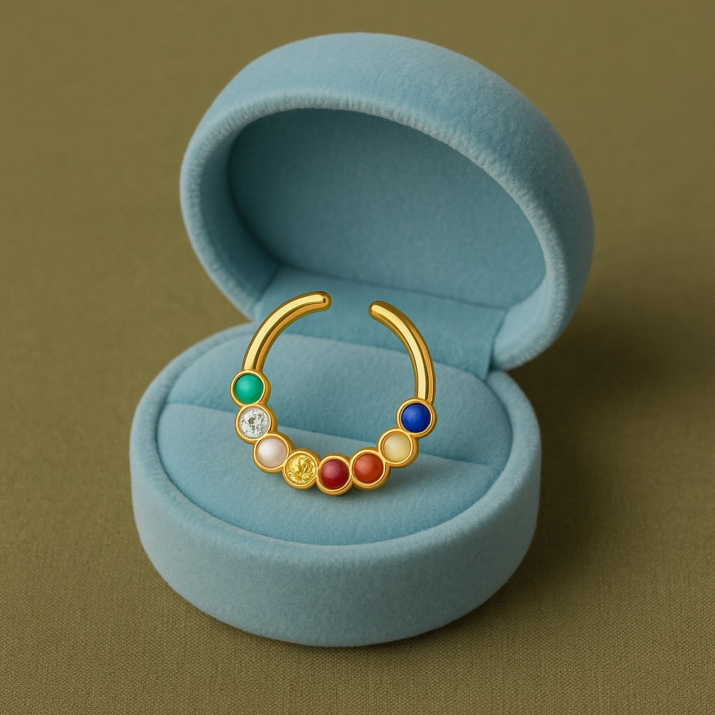 mooneye silver nose pin