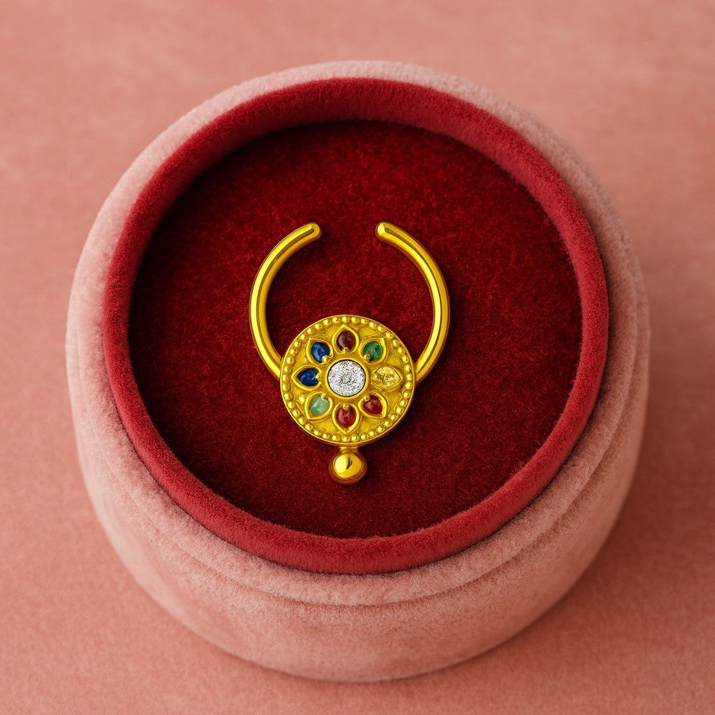 mooneye silver nose pin