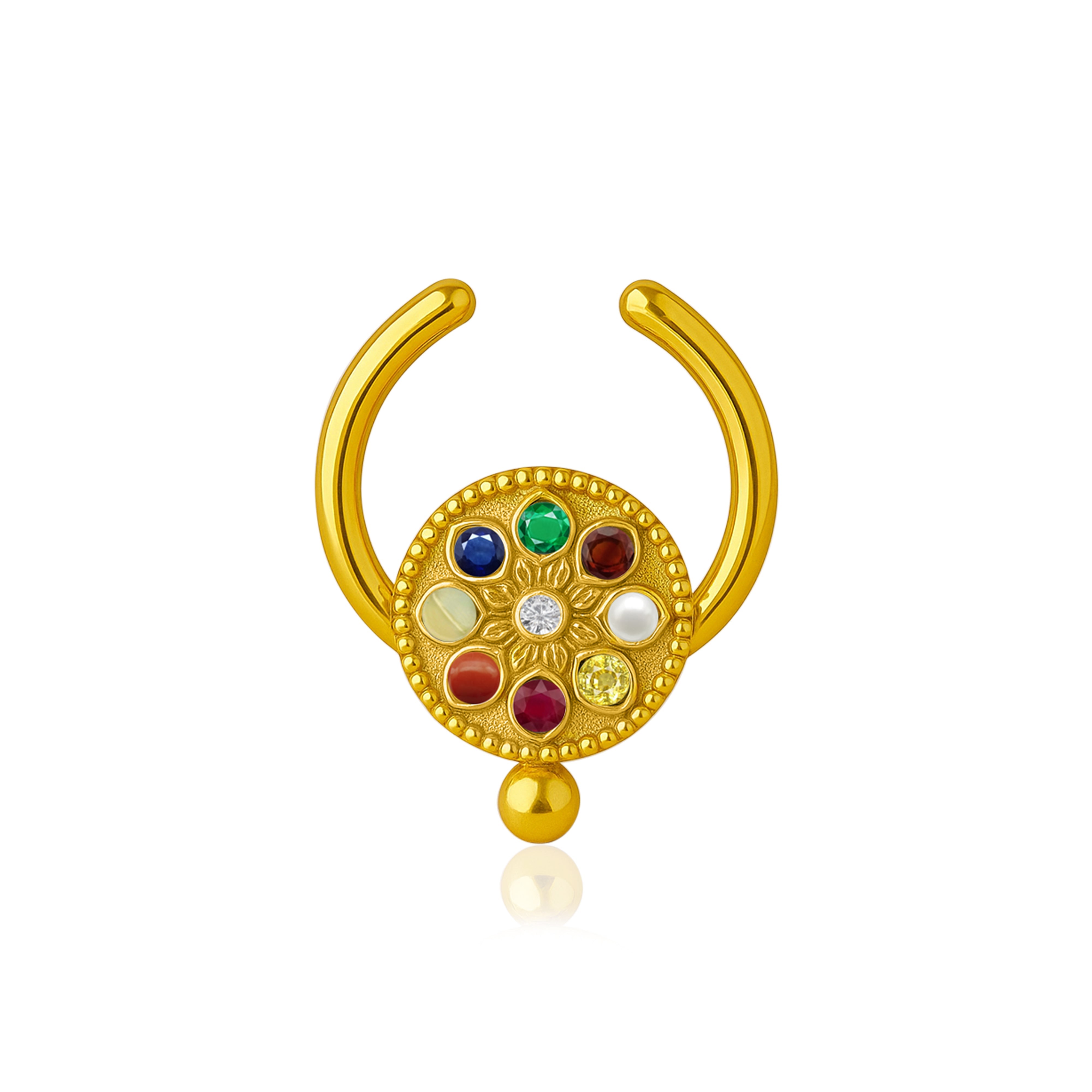 mooneye silver nose pin