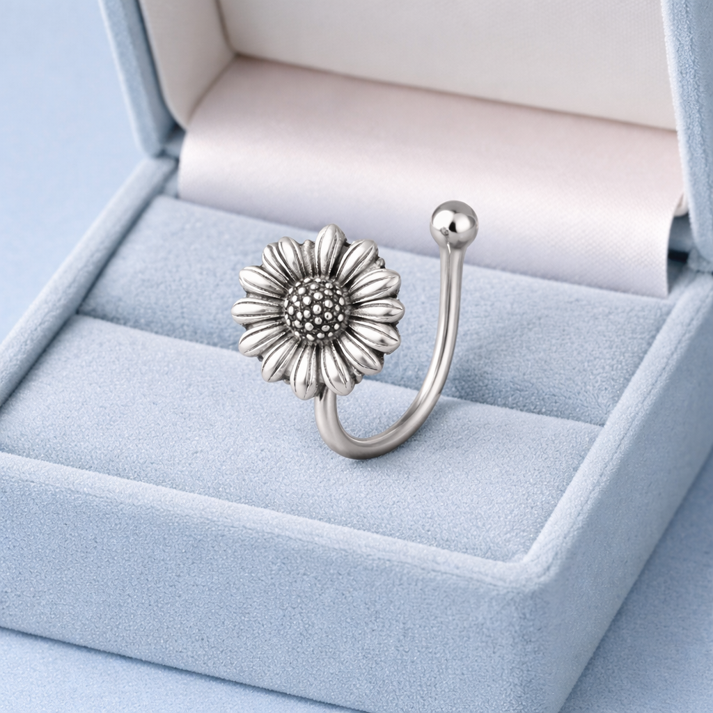 mooneye silver nose pin