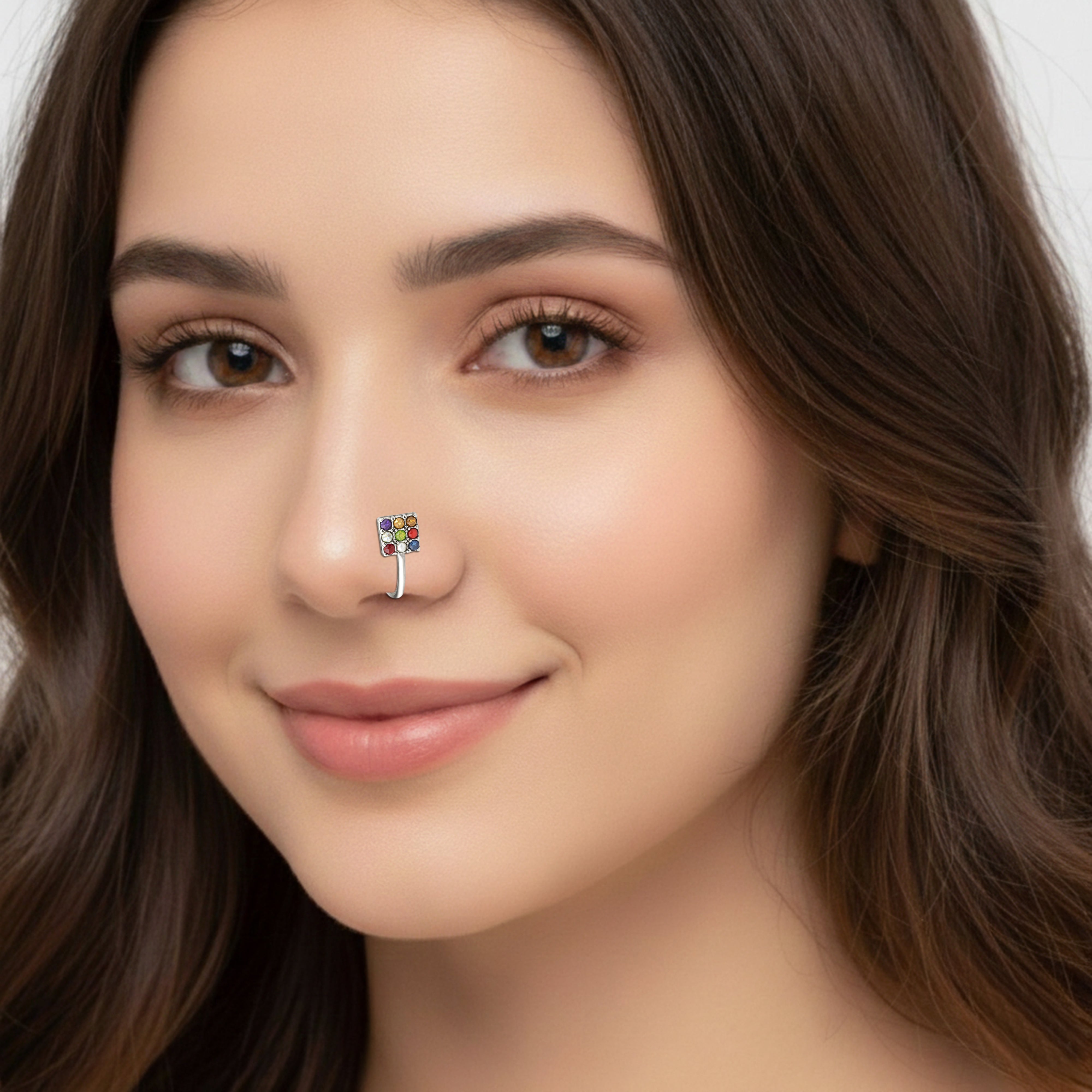 mooneye silver nose pin