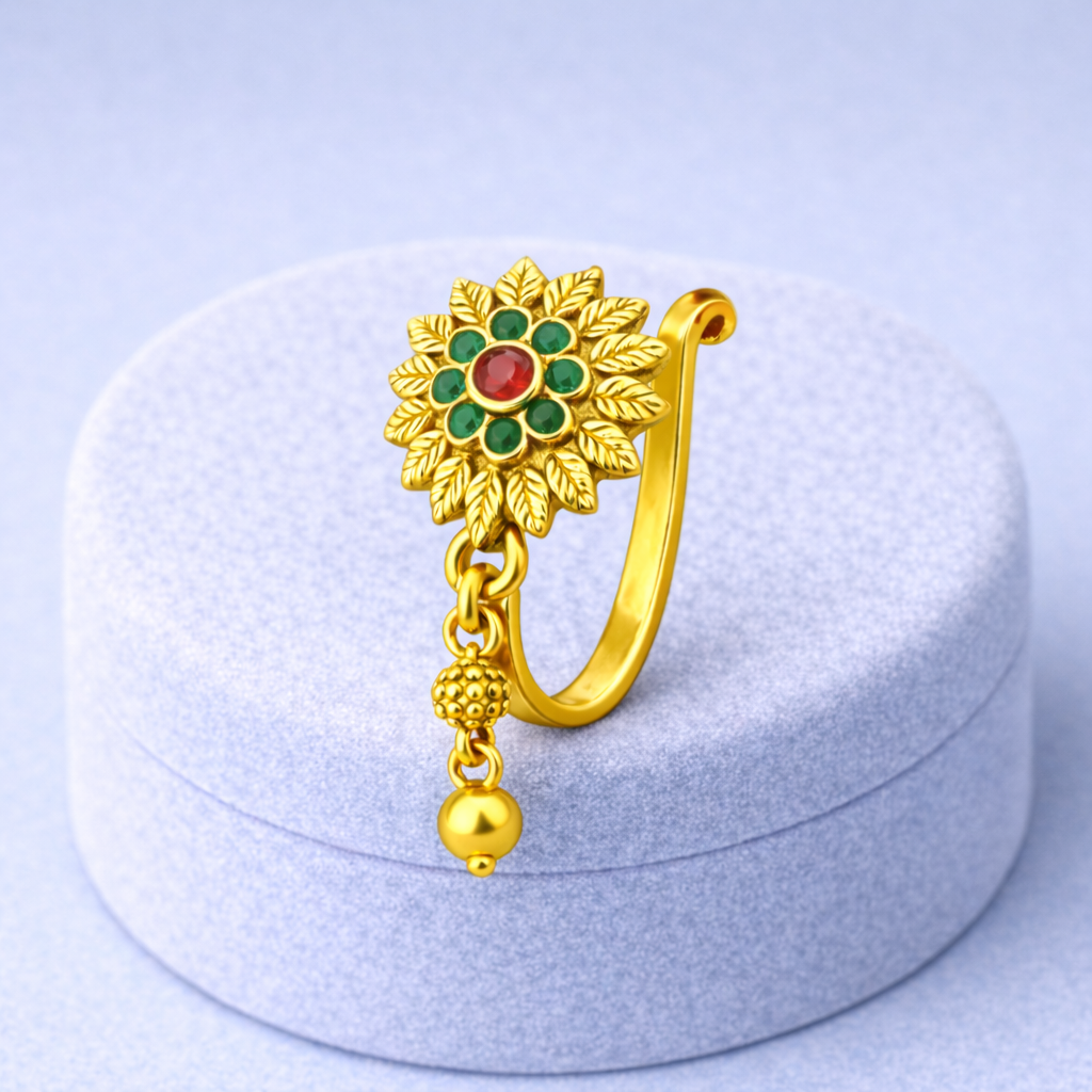 mooneye silver nose pin