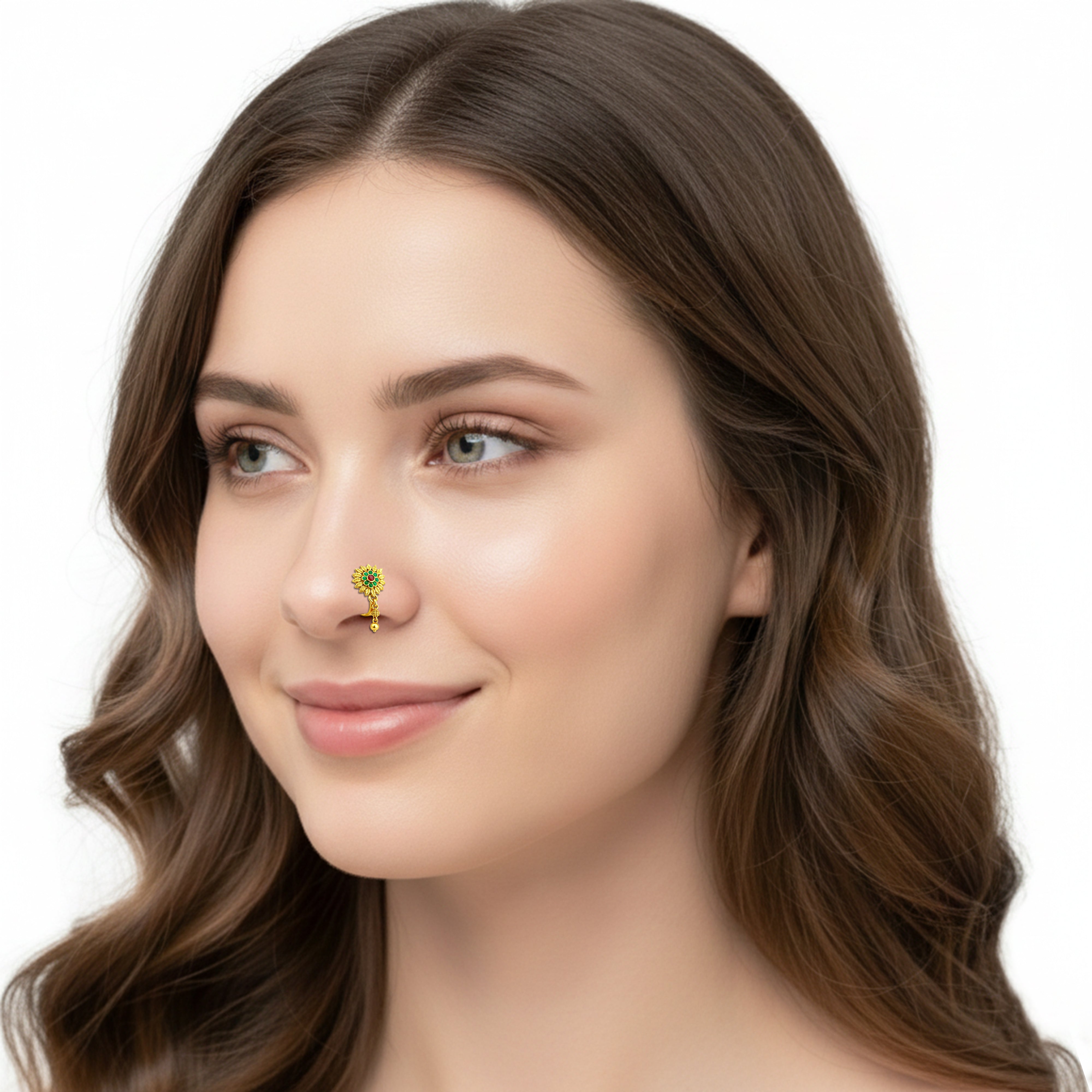 mooneye silver nose pin