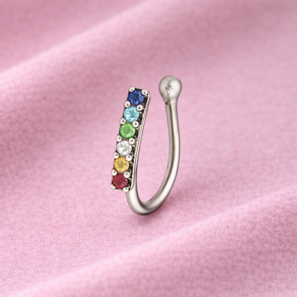 mooneye silver nose pin