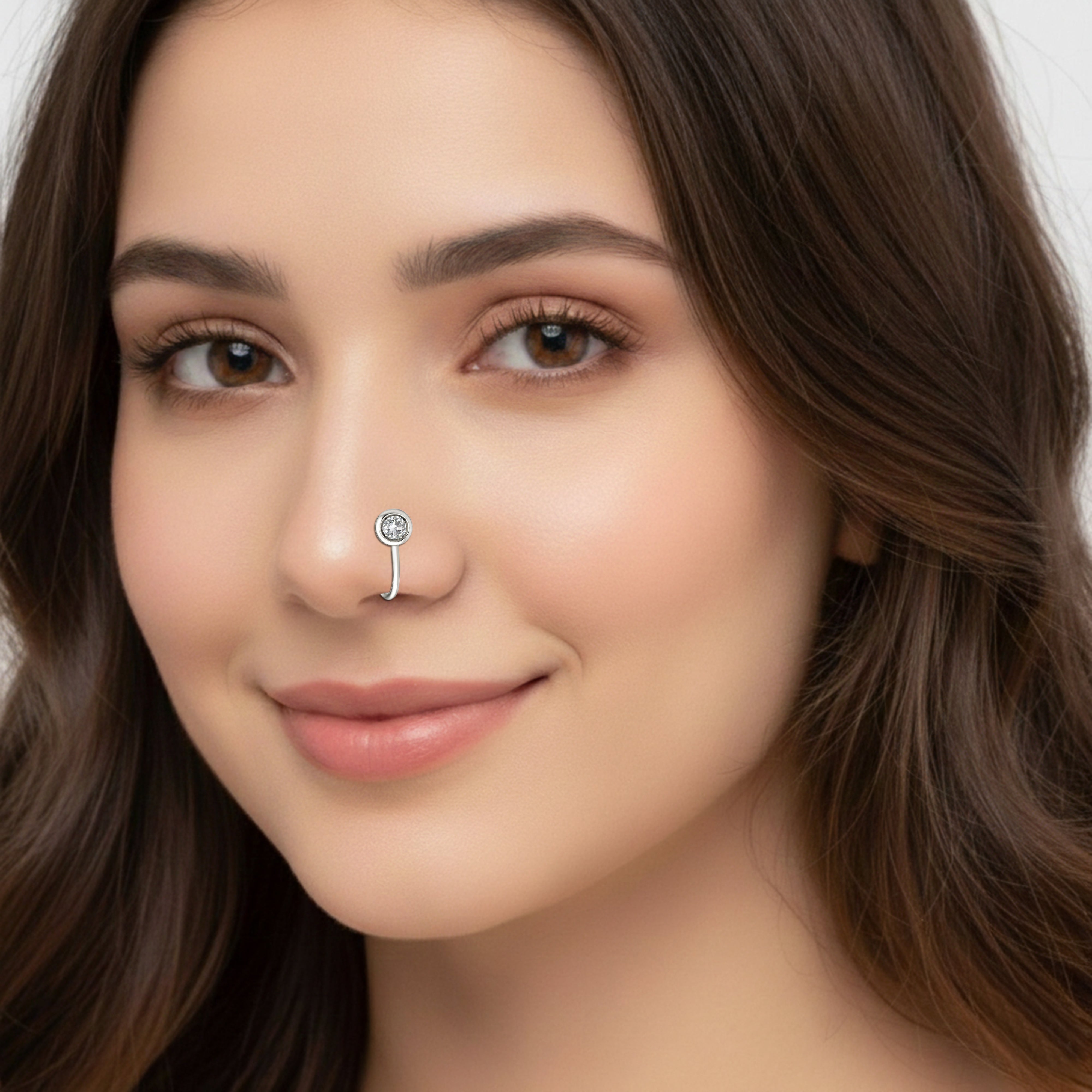 mooneye silver nose pin