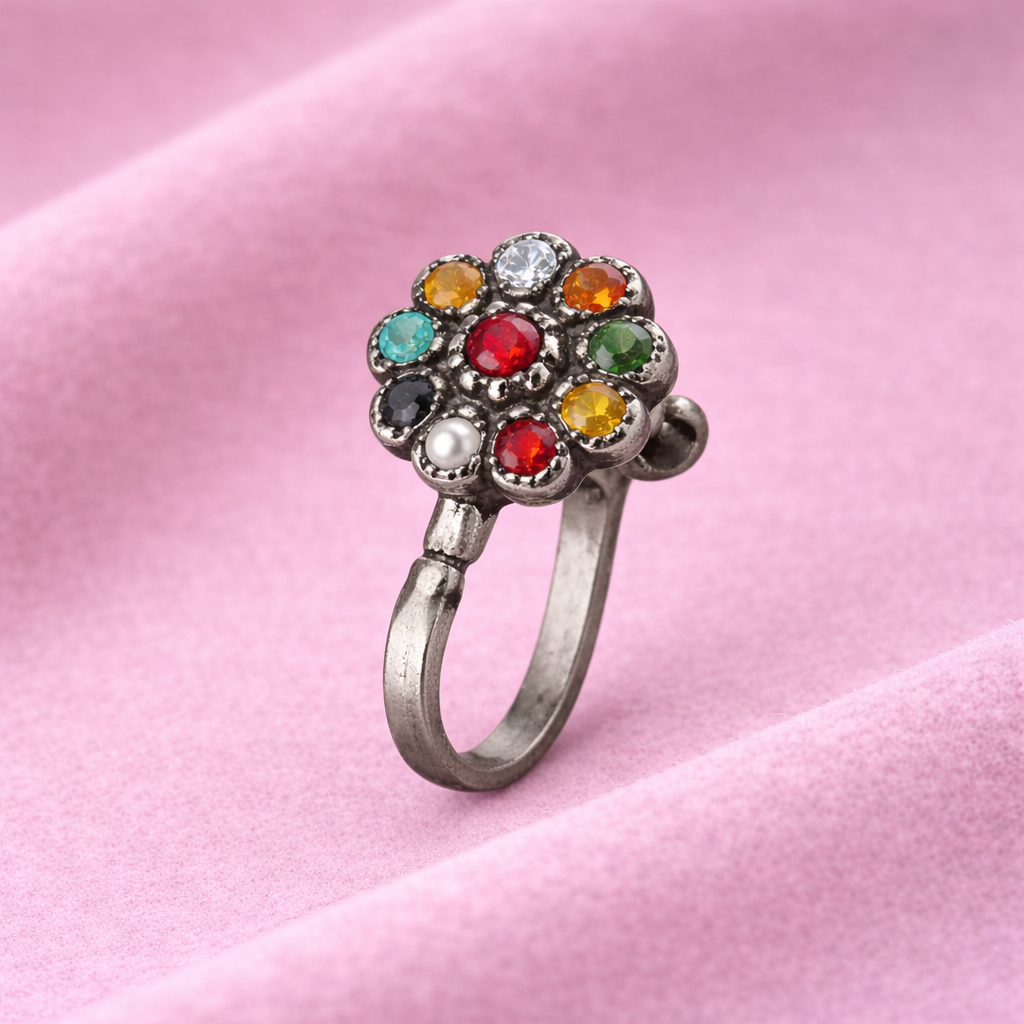 mooneye silver nose pin