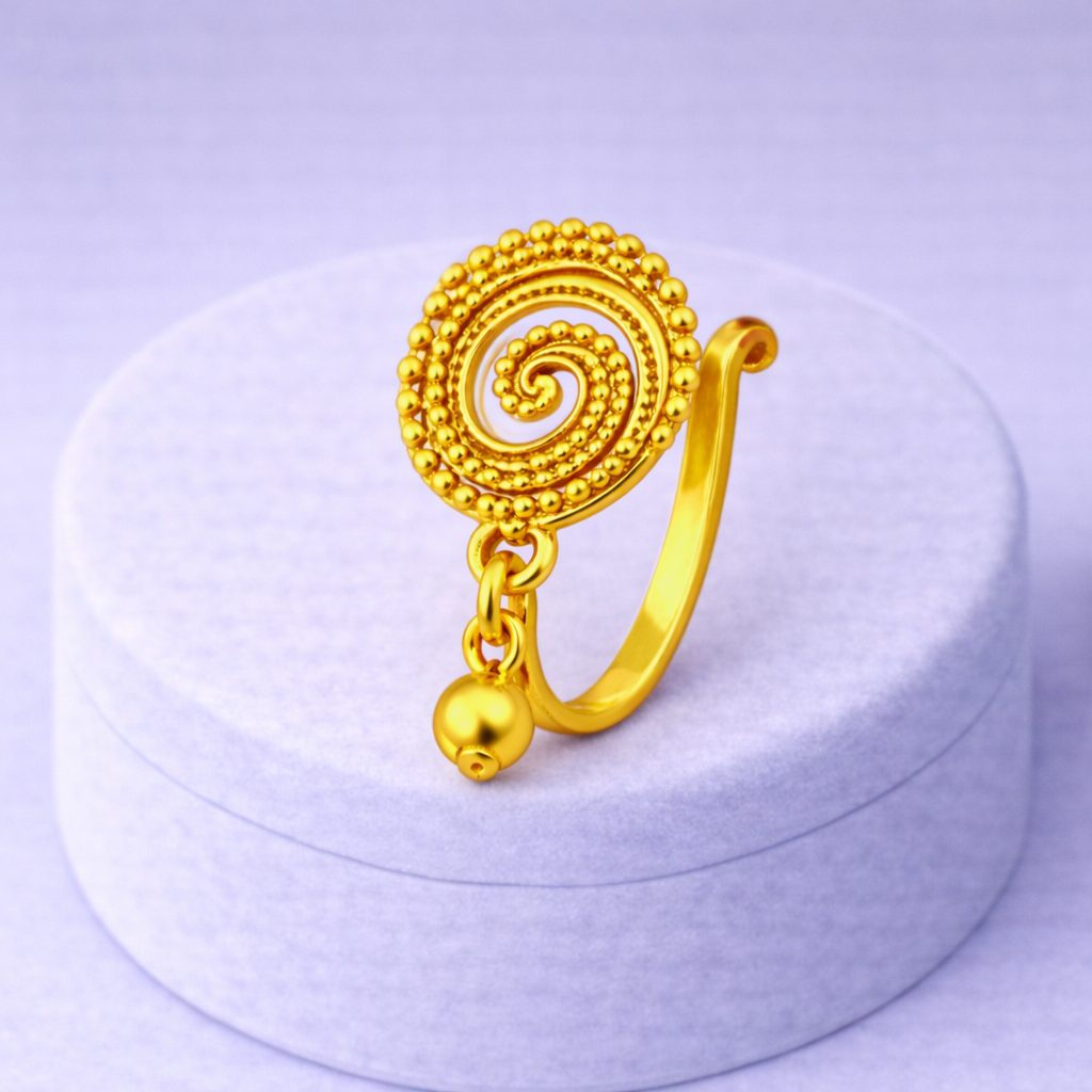 mooneye silver nose pin