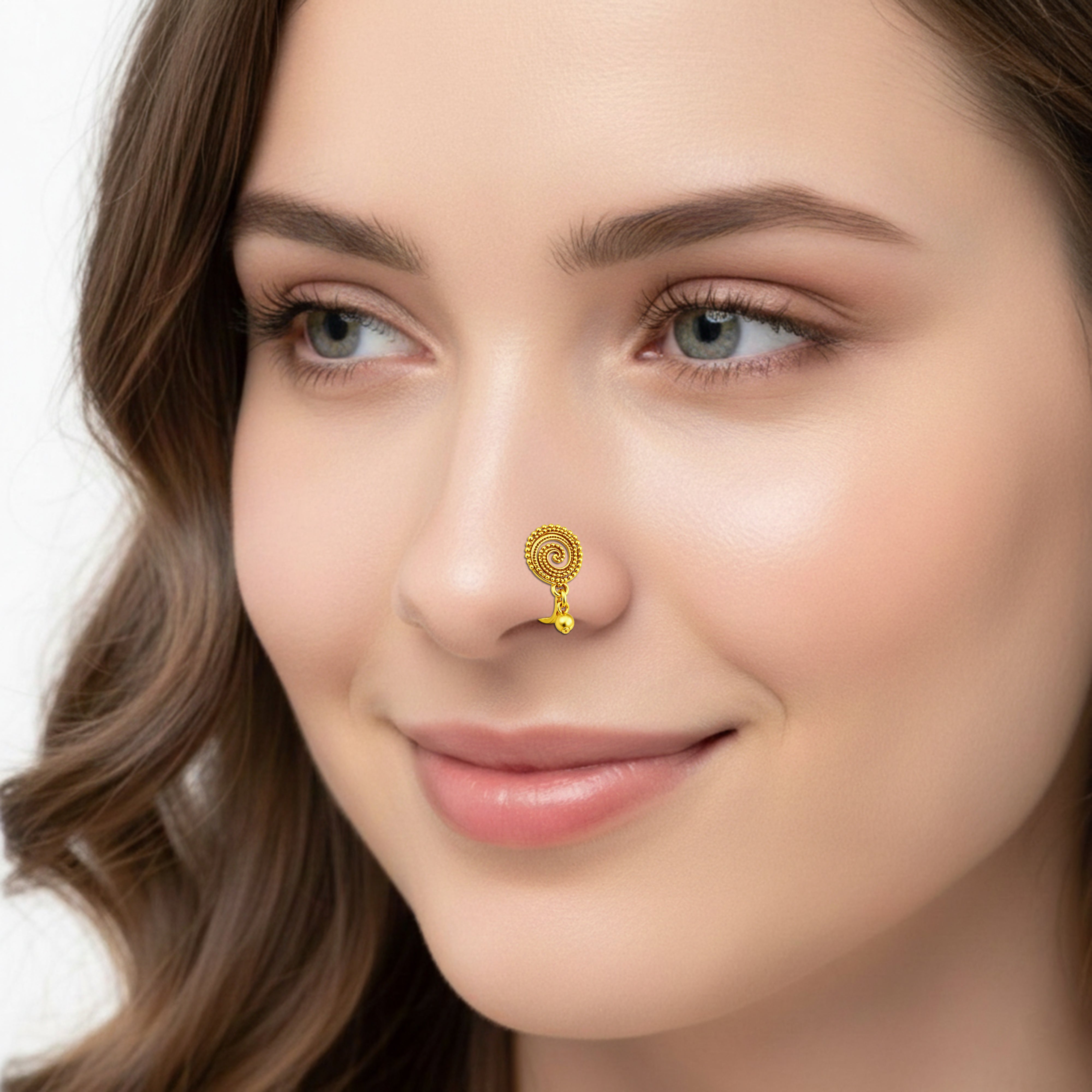 mooneye silver nose pin