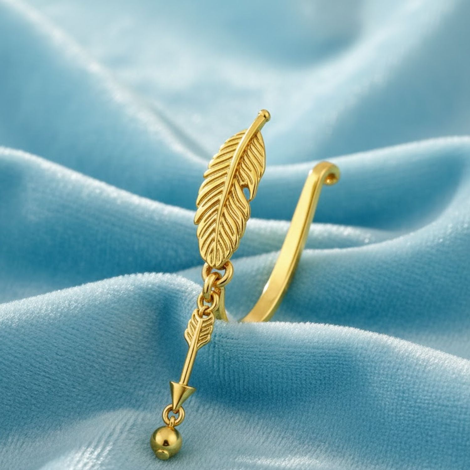 mooneye silver nose pin