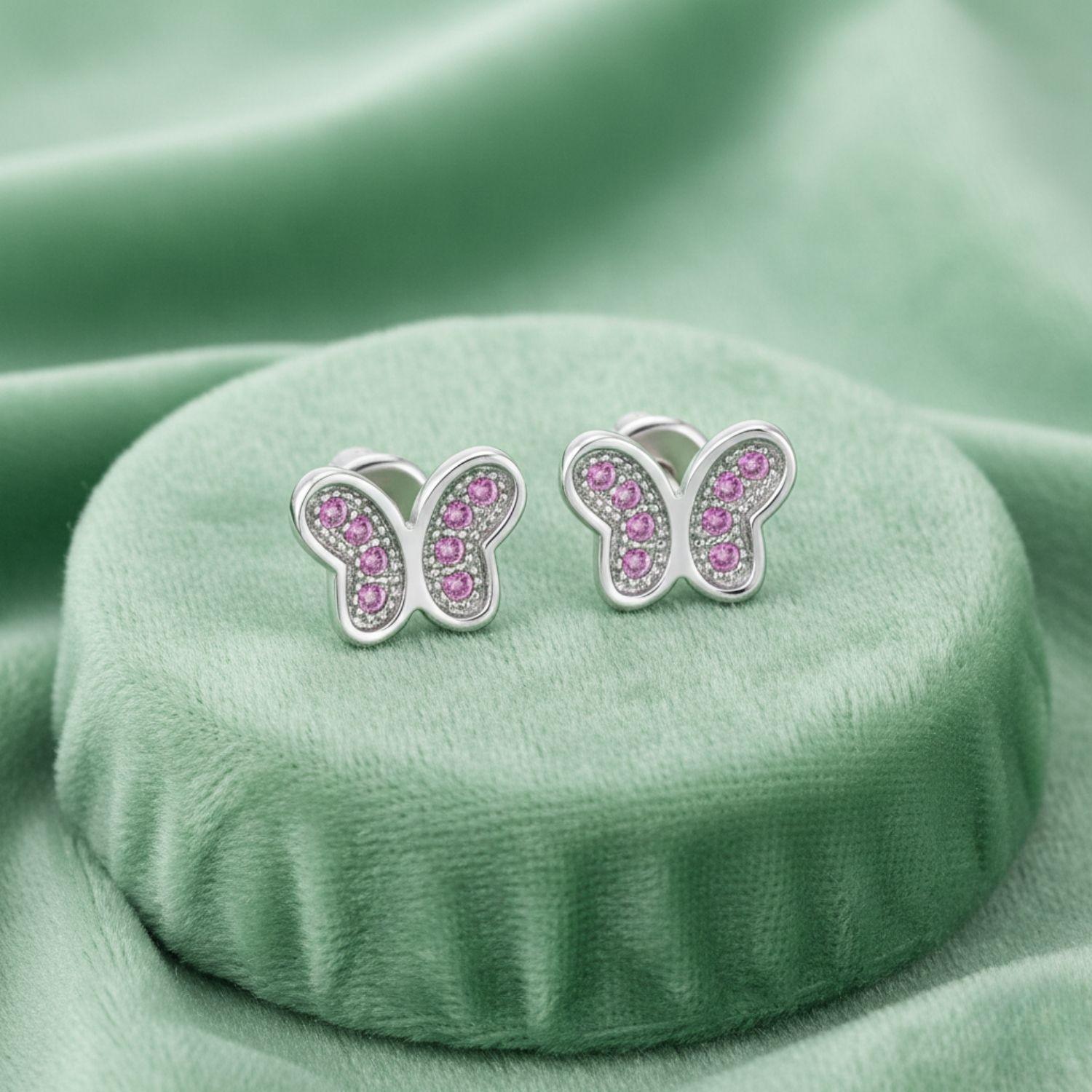 Butterfly Kids Earrings - Sterling Silver