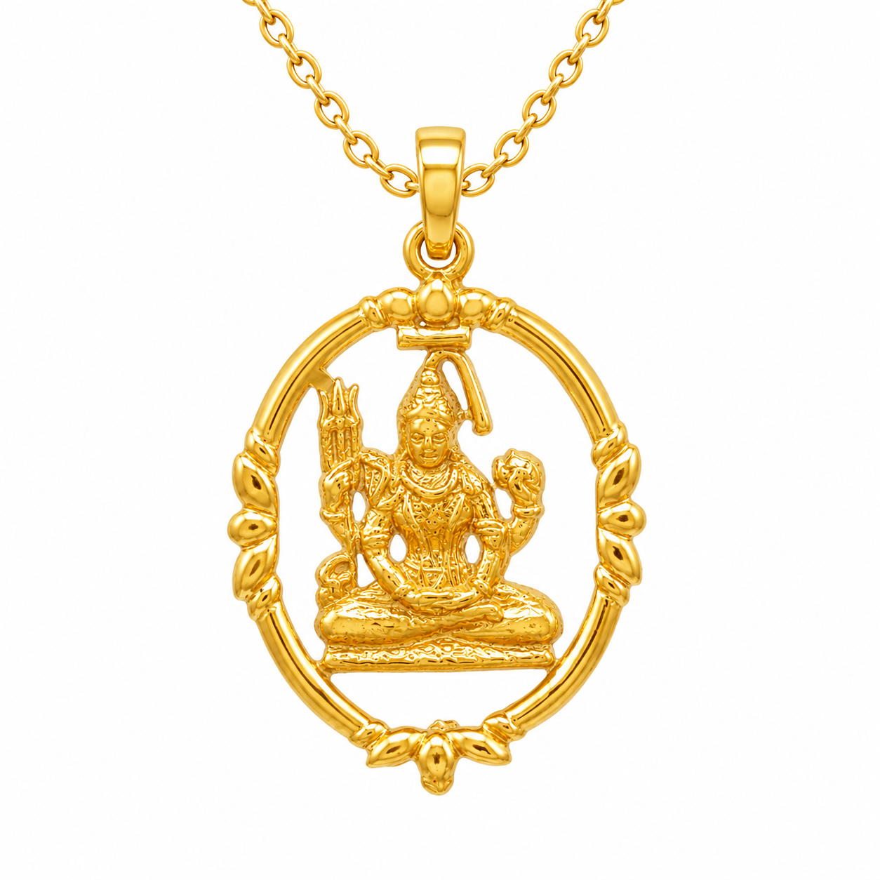 Lord Shiva Pendant - Sterling Silver
