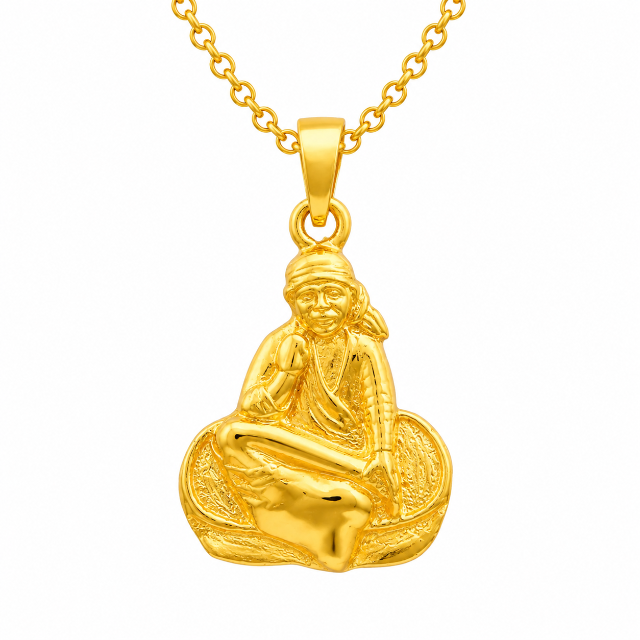 Sai Baba Pendant - Sterling Silver