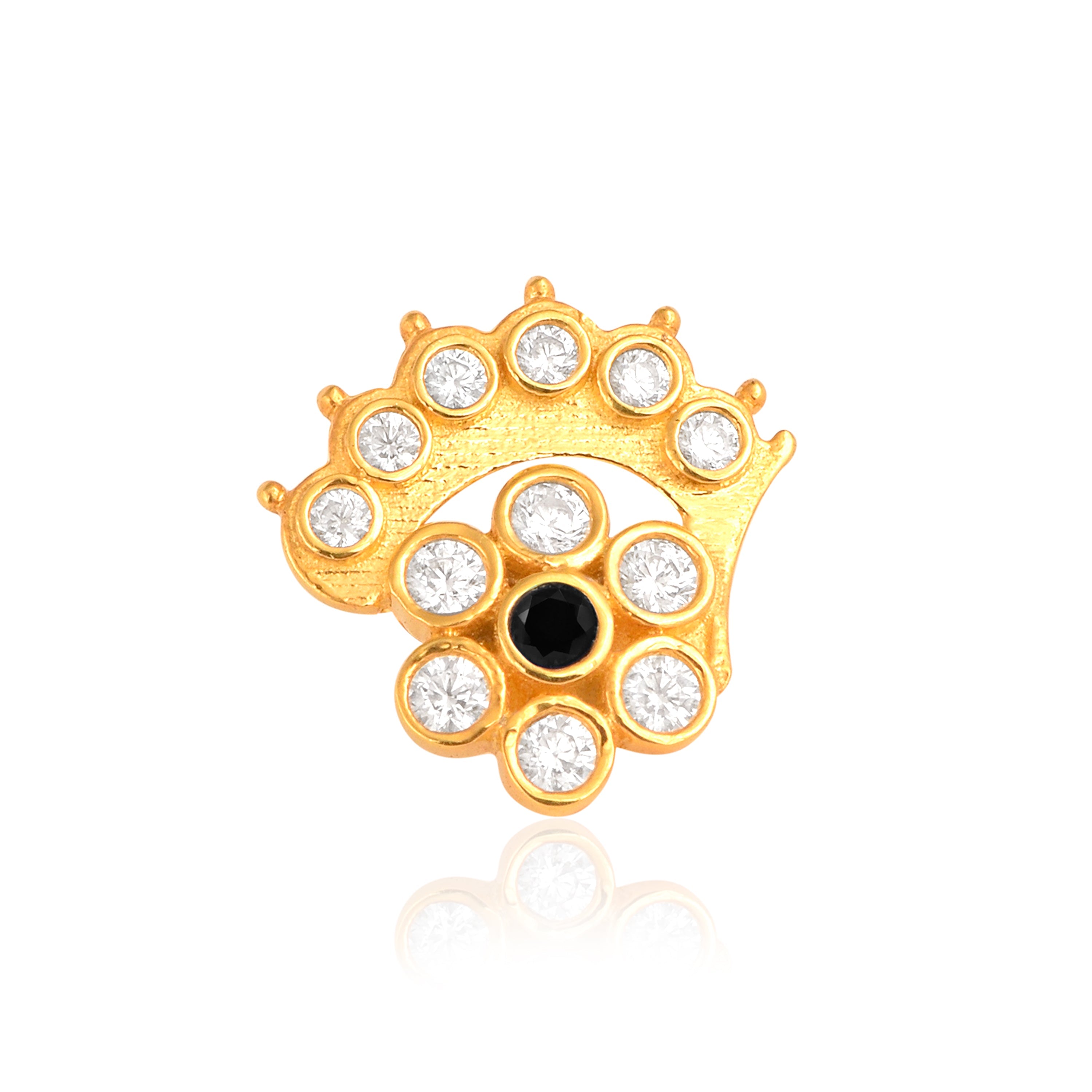 mooneye silver nose pin