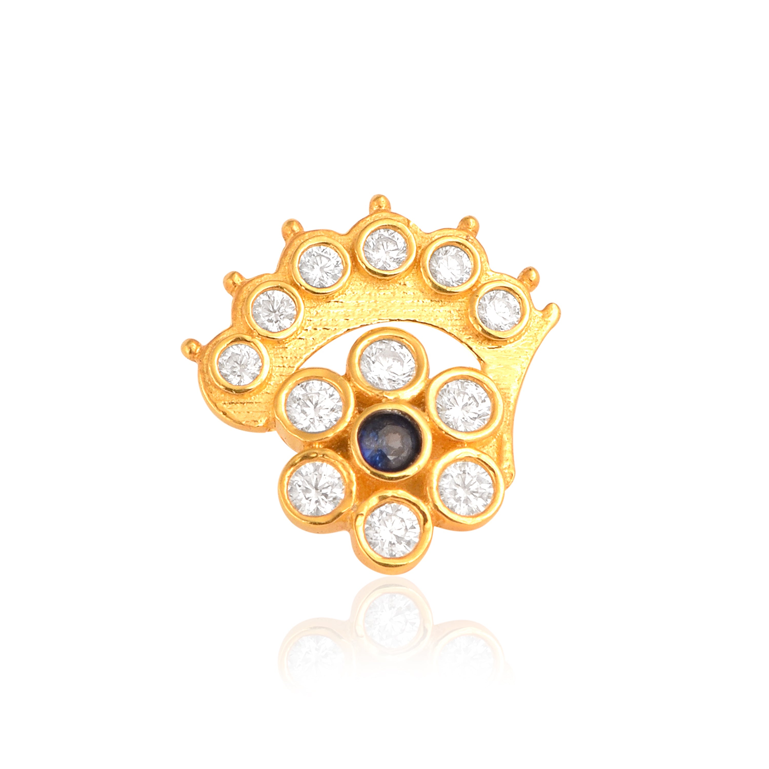 mooneye silver nose pin